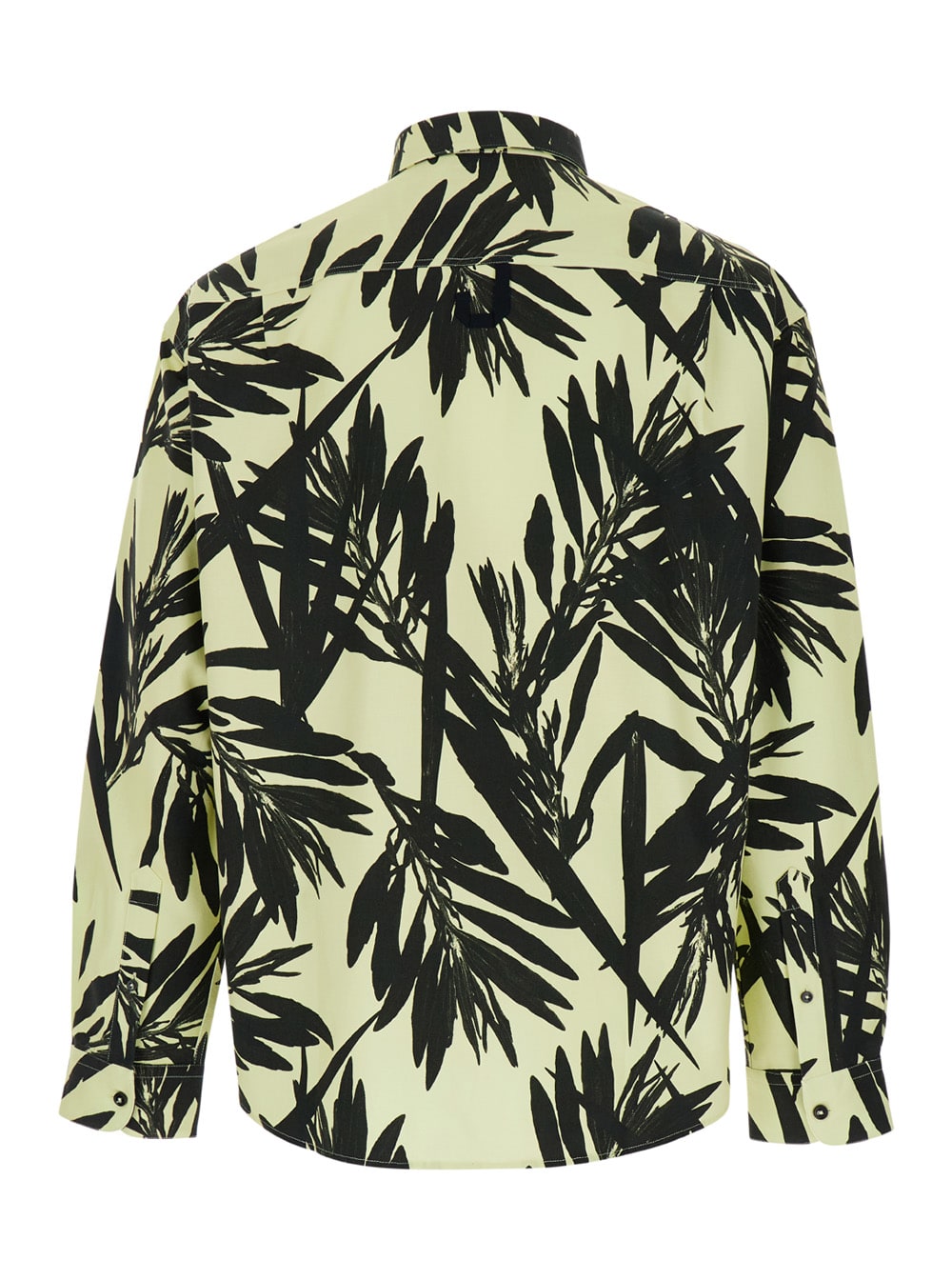 Shop Jacquemus La Chemise Simon Multicolor Shirt With Palms Print In Cotton Man