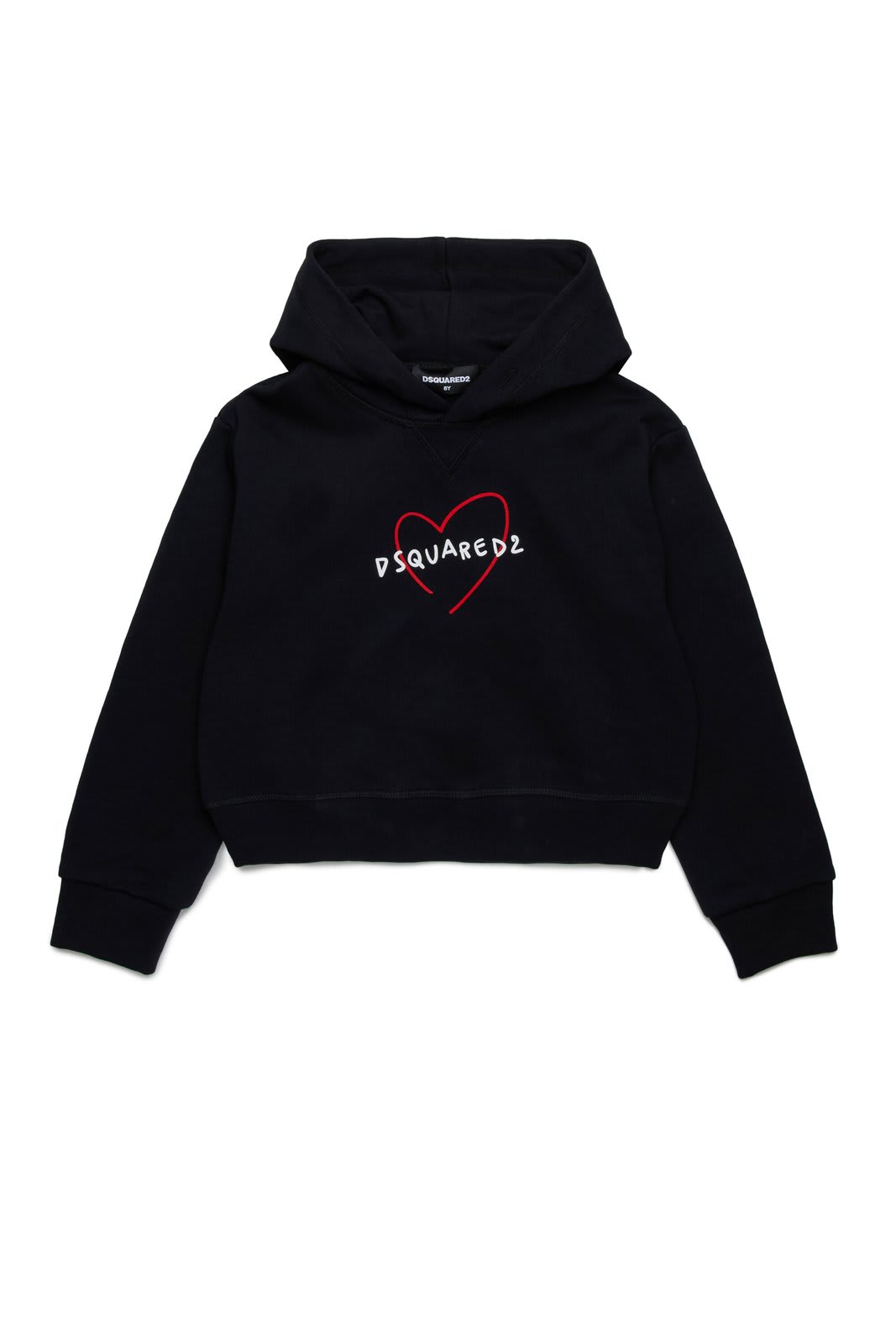 Shop Dsquared2 Logo Printed Hoodie In Black