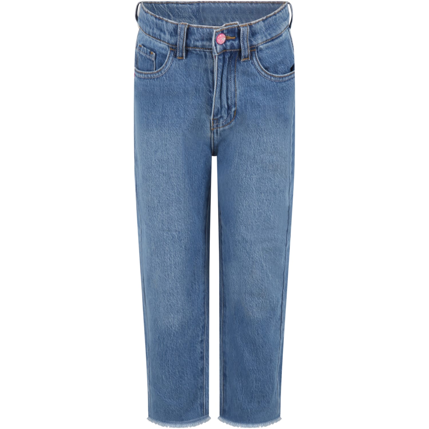 Billieblush Light Blue Jeans For Girl With Patch