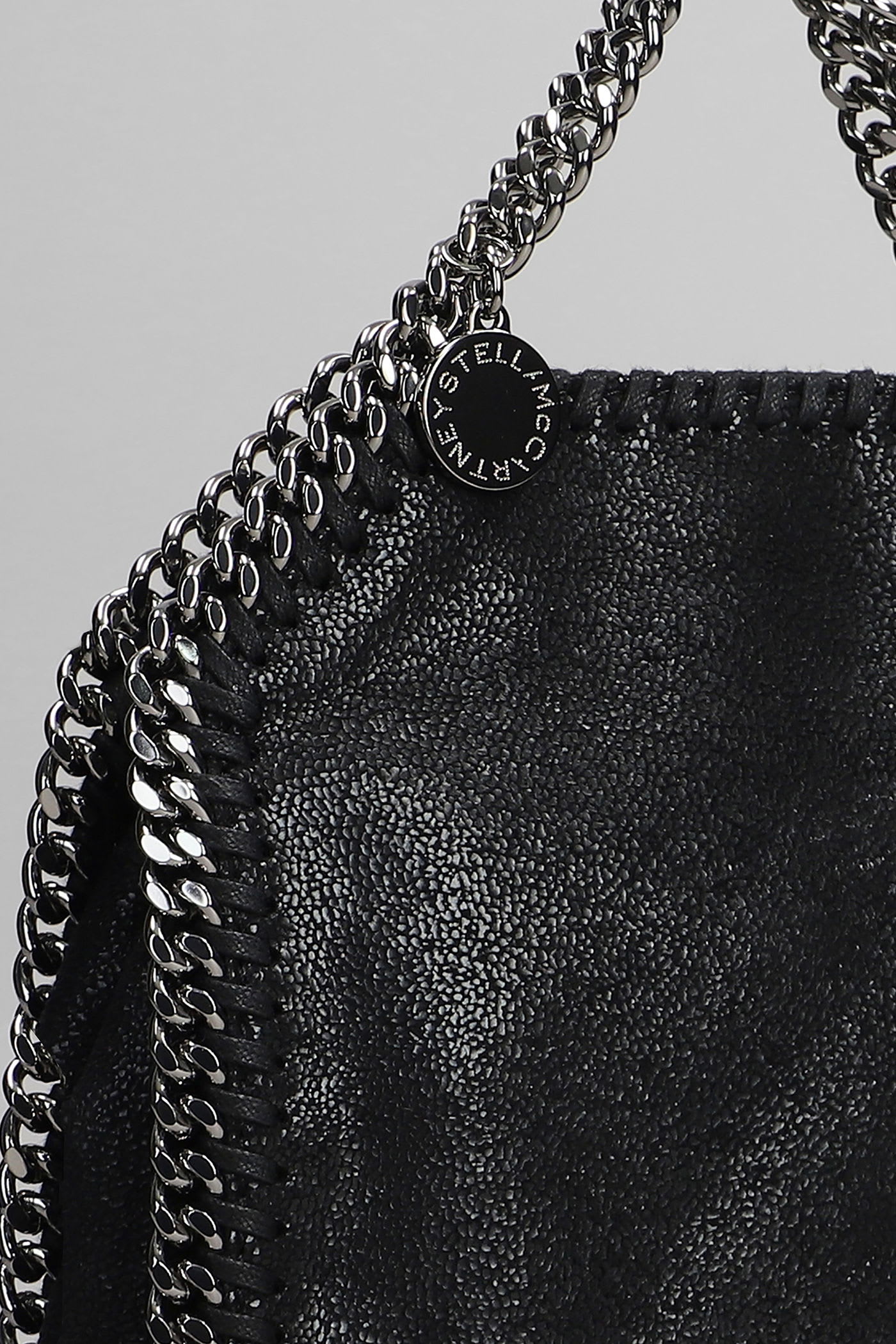 Stella Mccartney Falabella Tote In Black Polyester In Black