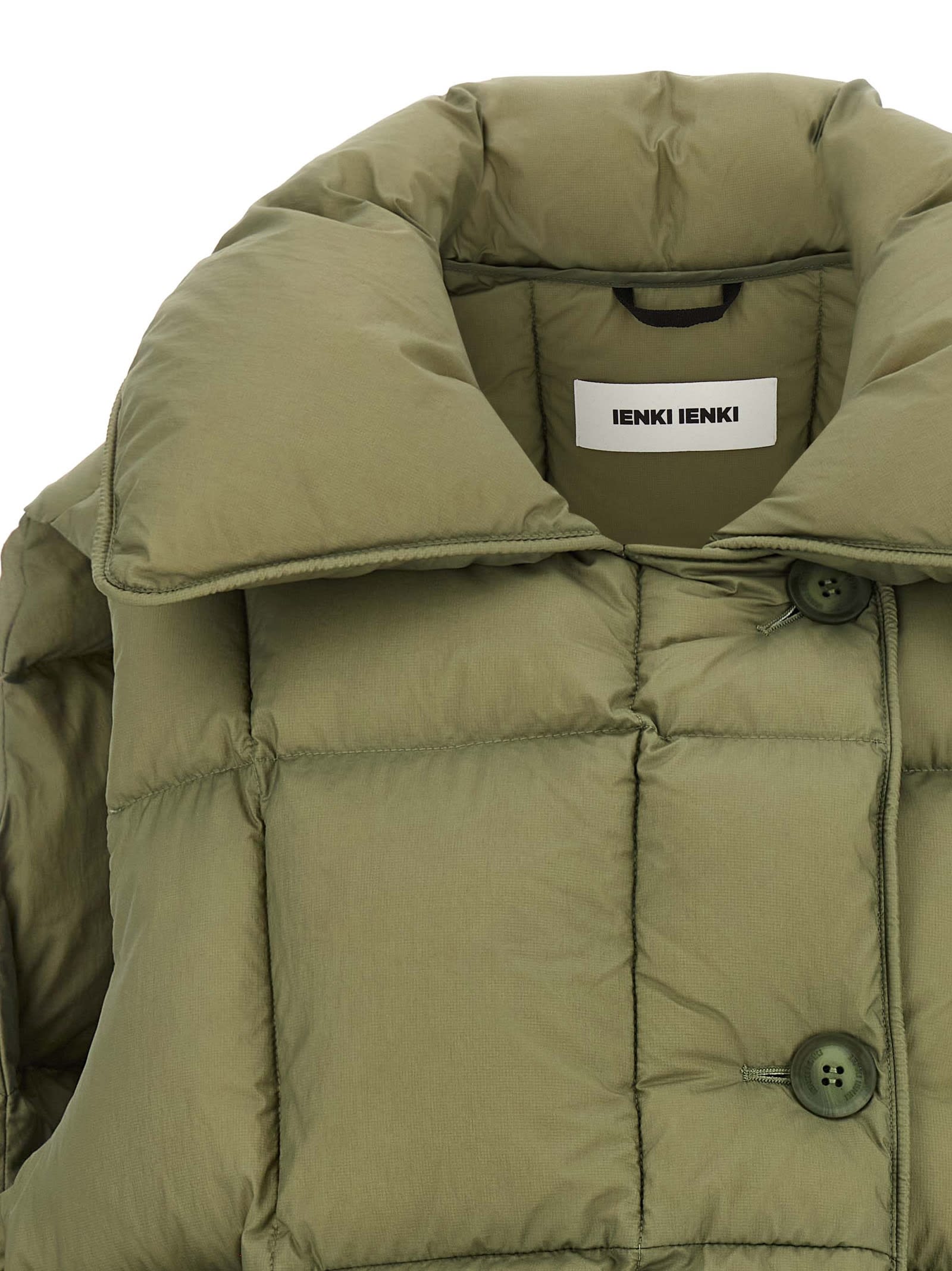 Ienki Ienki Cozy Cloud Quilted Pillow-collar Vest In Green