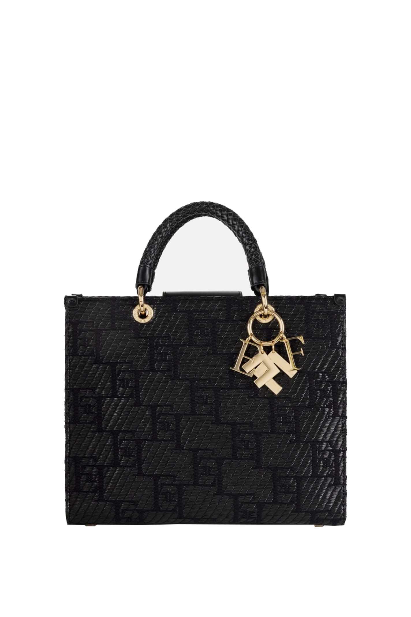 Shop Elisabetta Franchi Handbag In Black
