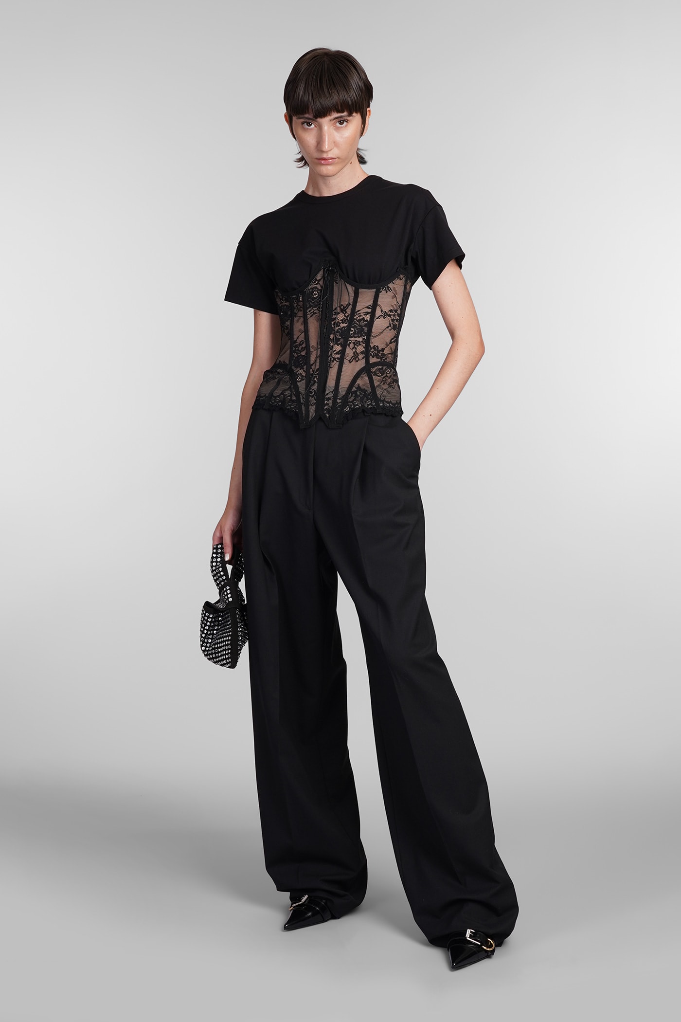 Shop Giuseppe Di Morabito Topwear In Black Cotton