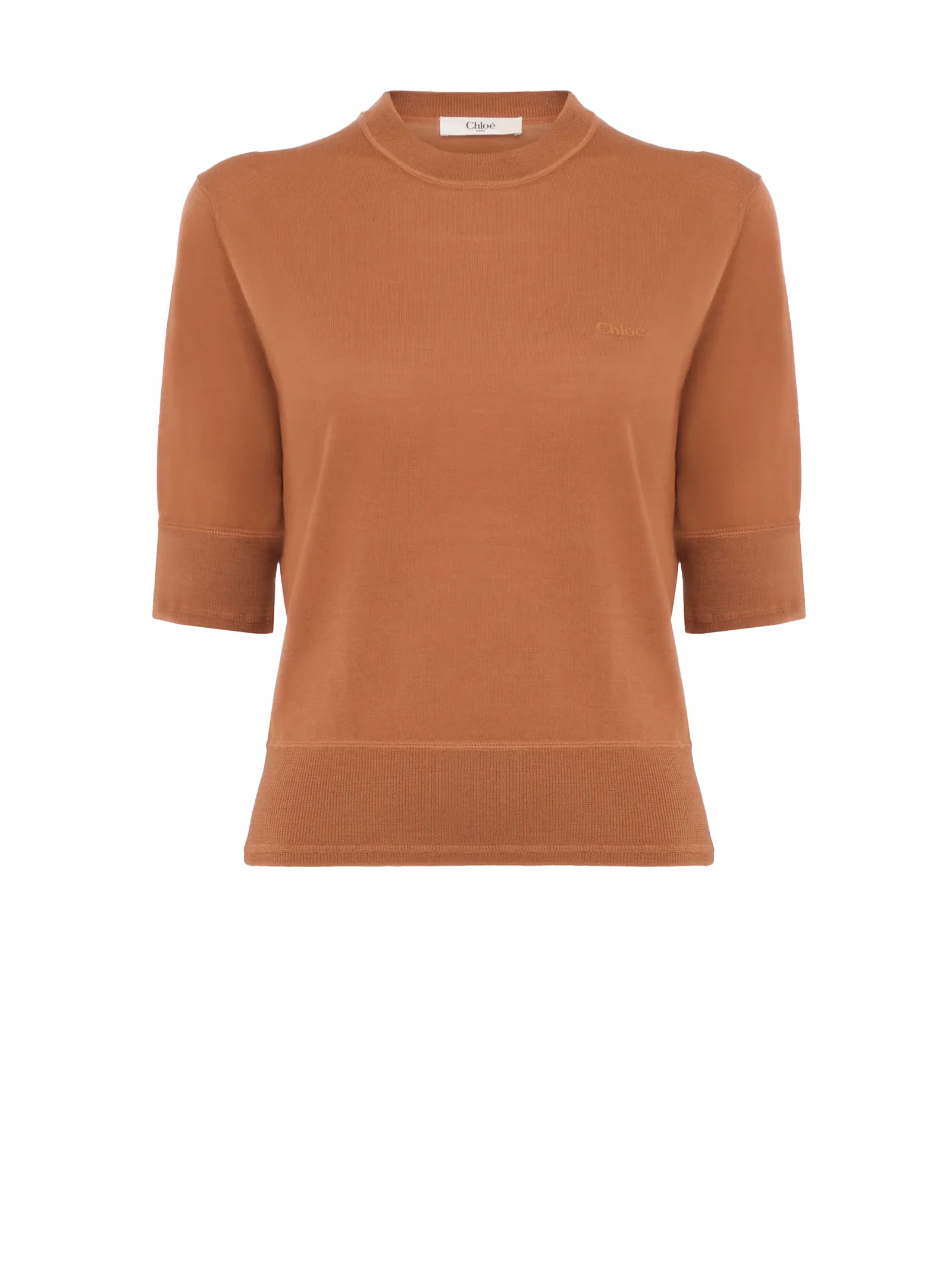 Chloé Crewneck Knitewear Knitwear Brown In Brown