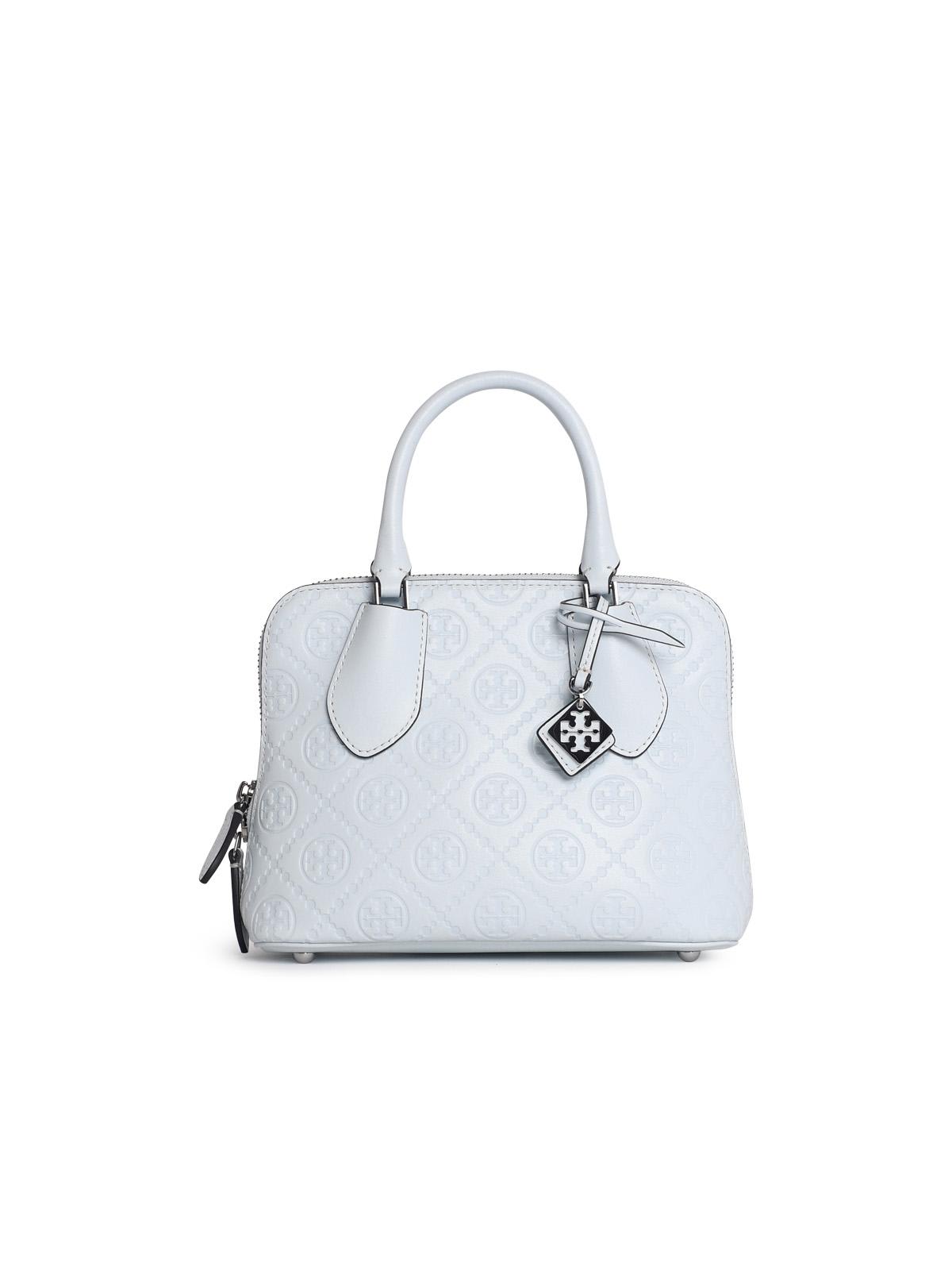 Shop Tory Burch Swing Mini Bag In Light Blue Leather