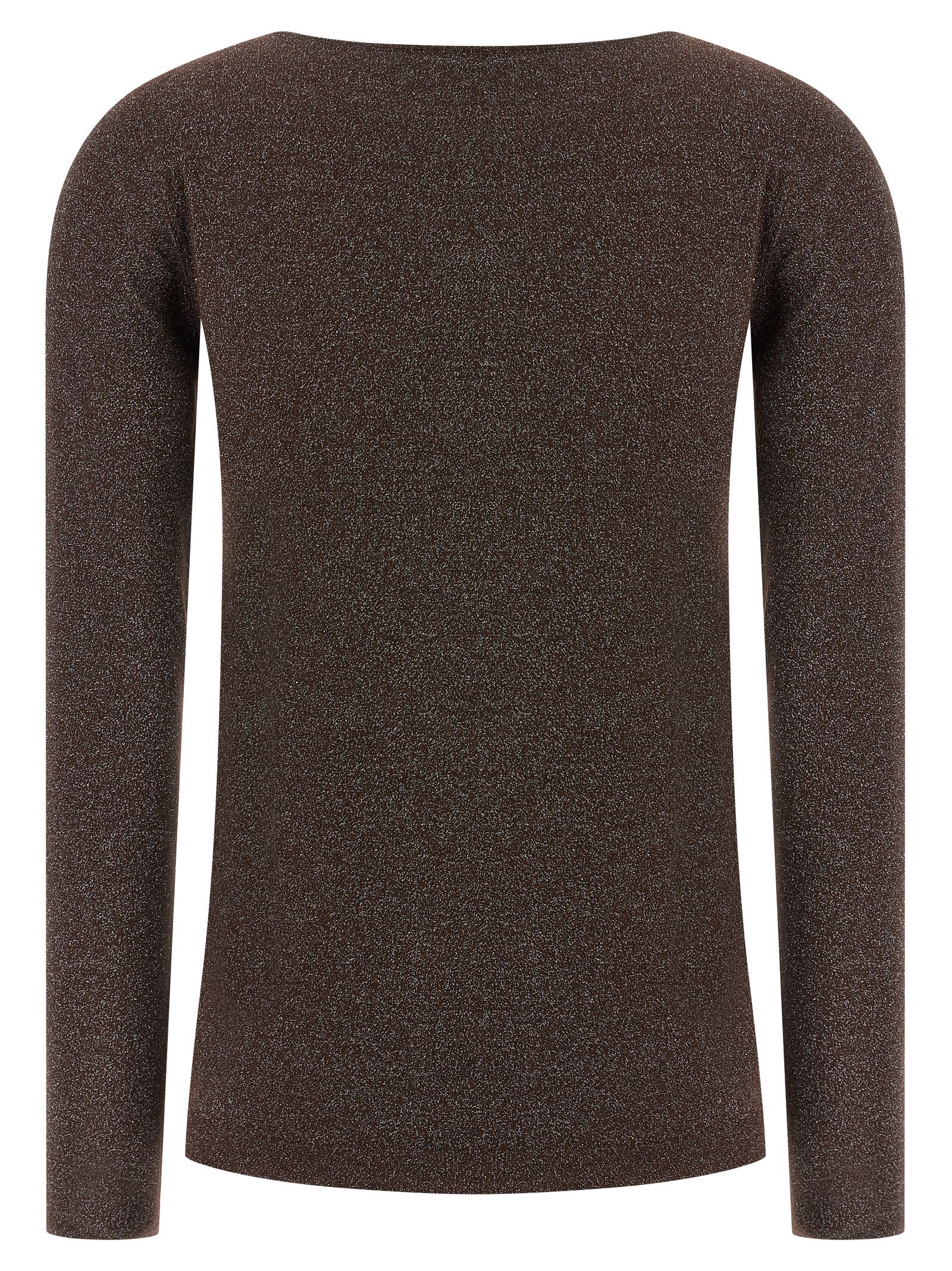 Brunello Cucinelli Lurex Sweater Sweaters And Cardigans Brown In Brown