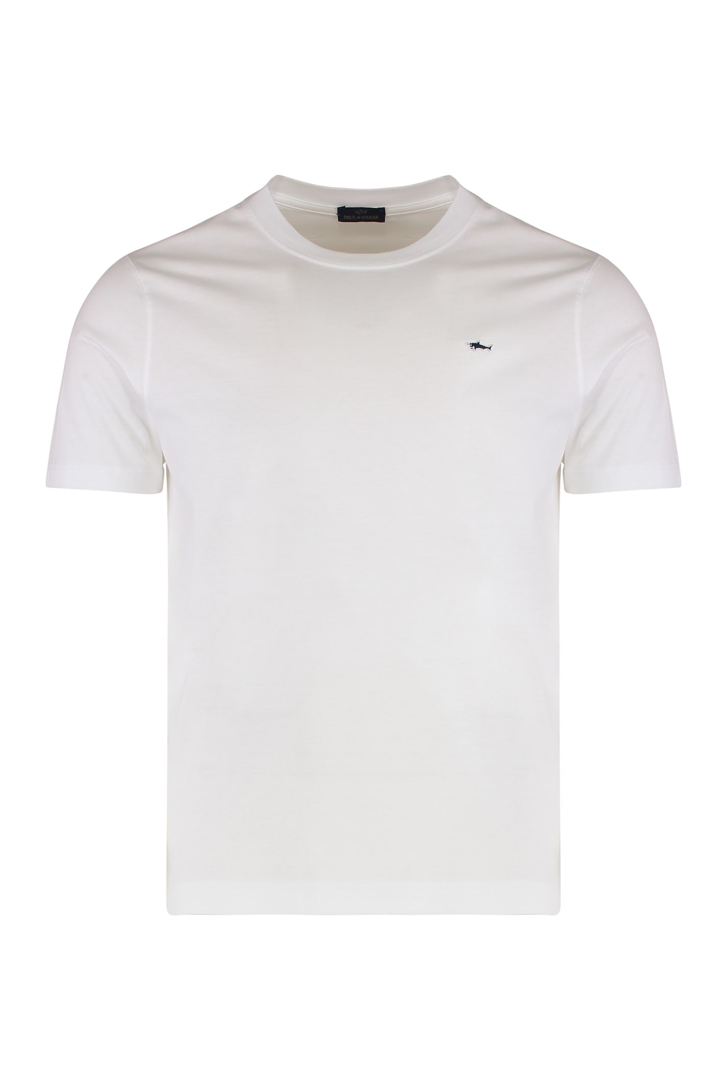 Paul&shark Crew-neck Cotton T-shirt In White