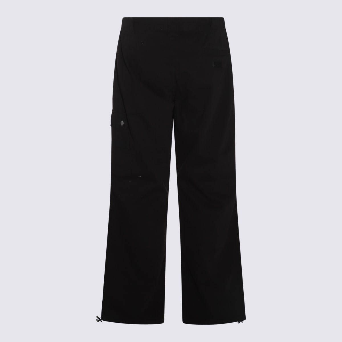 Shop Moschino Black Cotton Pants