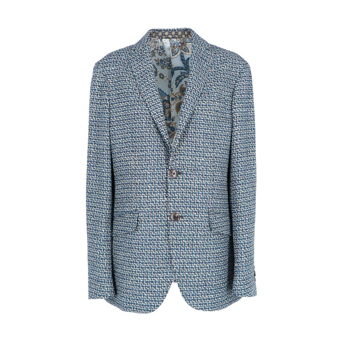 Shop Etro Single-breasted Tailored Blazer In Blu