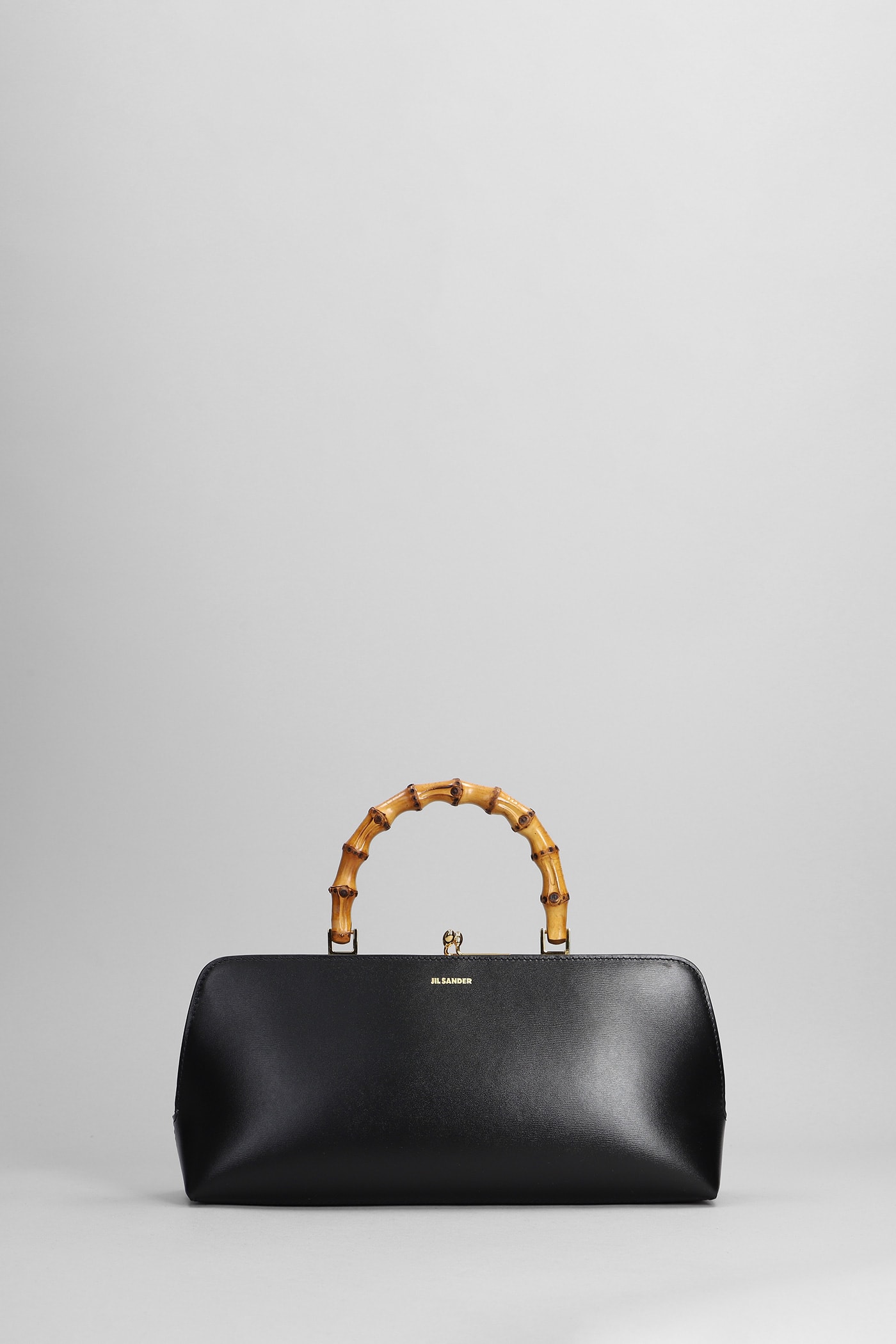 Shop Jil Sander Hand Bag In Black Leather