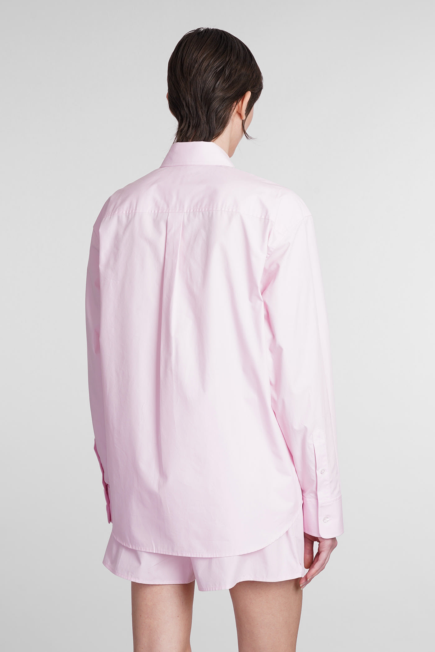 Shop Alexander Wang Shirt In Rose-pink Cotton