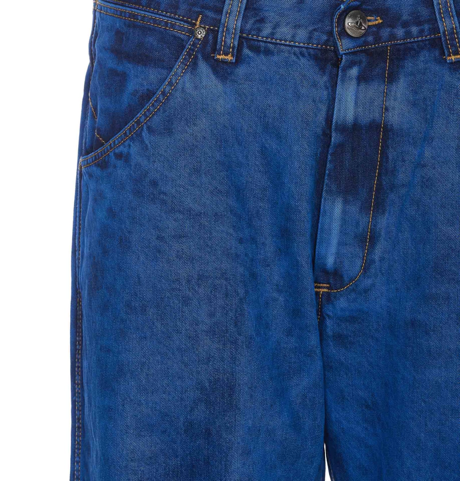 Shop Vivienne Westwood Ranch Jeans In Blue