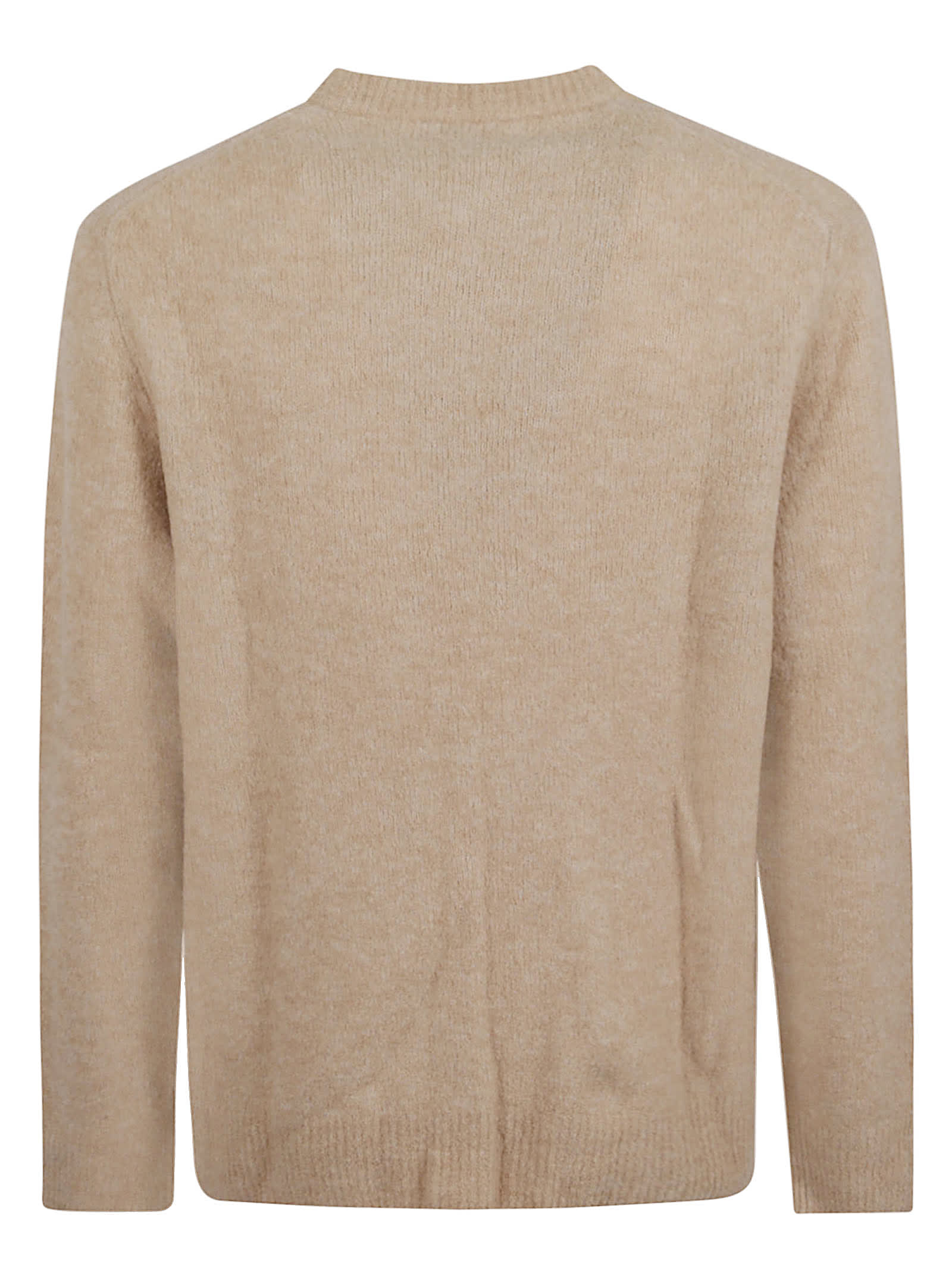 Ballantyne Crew-neck Fine-knit Jumper In Neutral