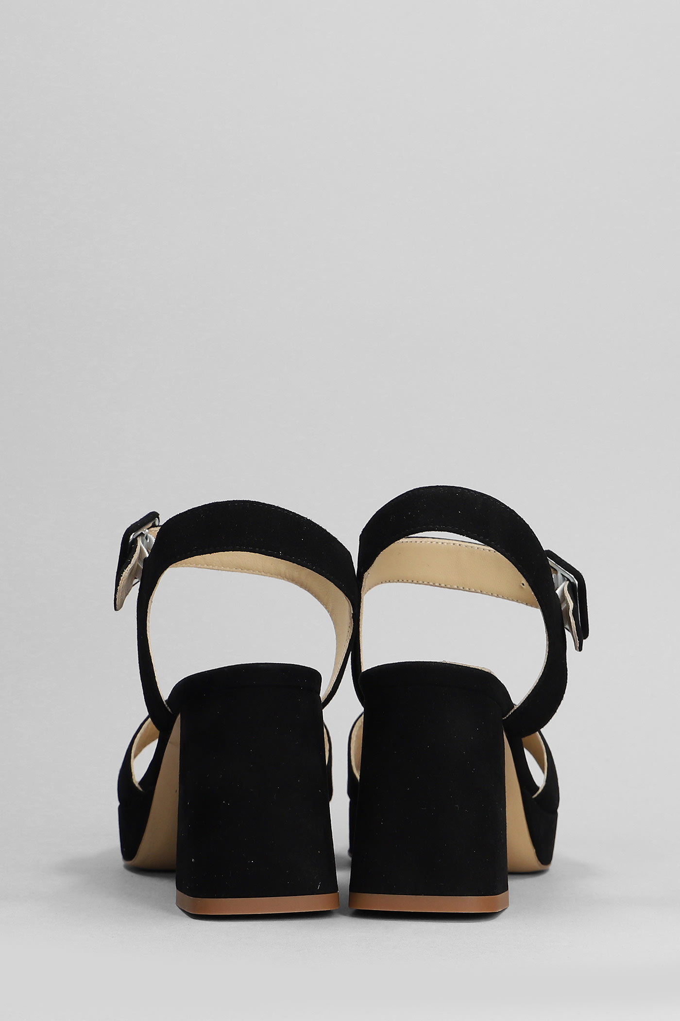 Shop Fabio Rusconi Sandals In Black Suede
