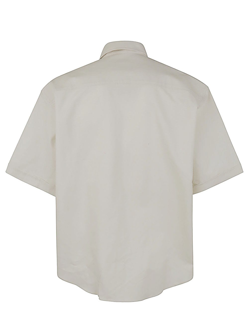 Shop Ami Alexandre Mattiussi Boxy Fit Short Sleeve Shirt In Chalk