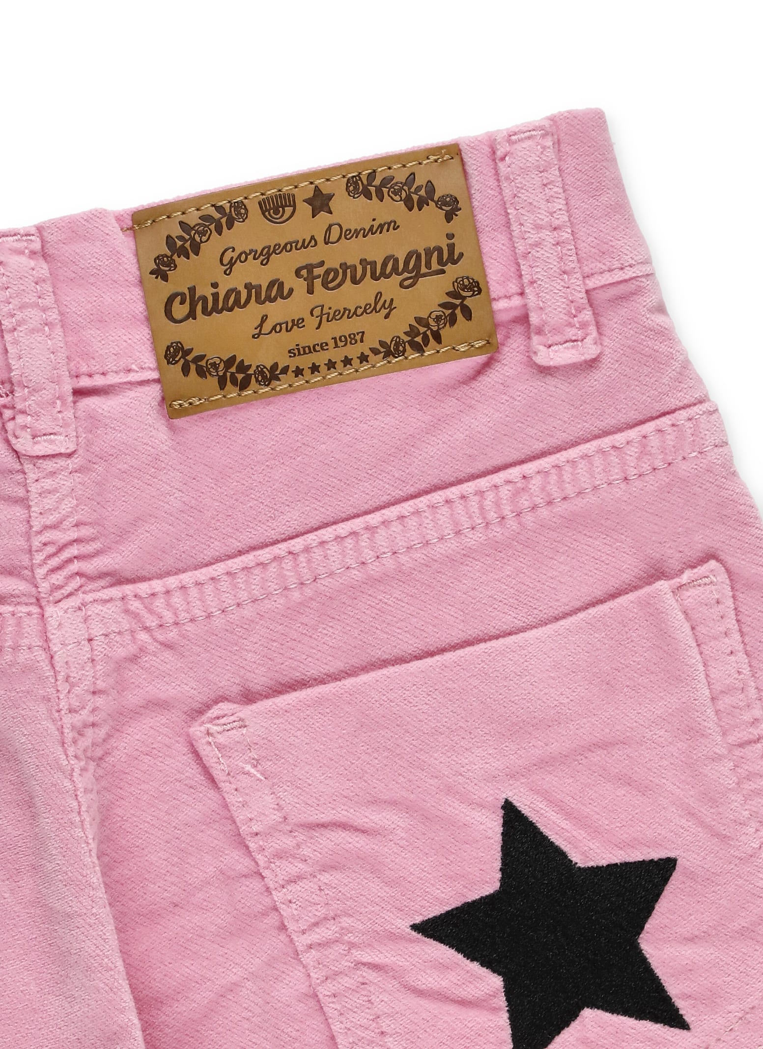 Shop Chiara Ferragni Cotton Shorts In Pink