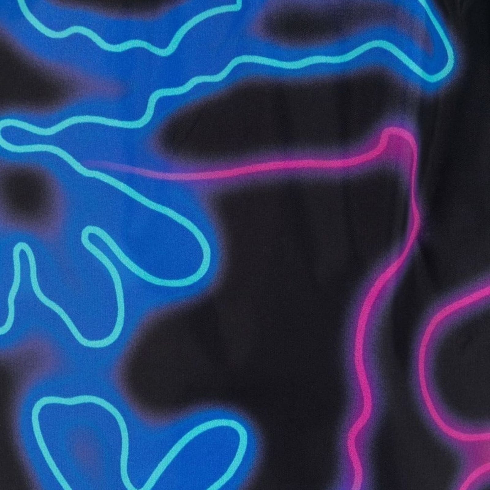 Valentino Neon-print Swimming Shorts In Black