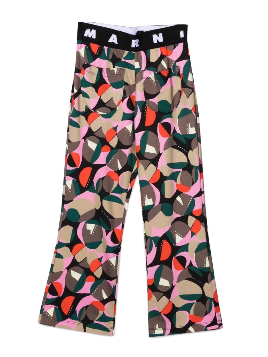 Marni Kids' Patterned Pants In Multicolour