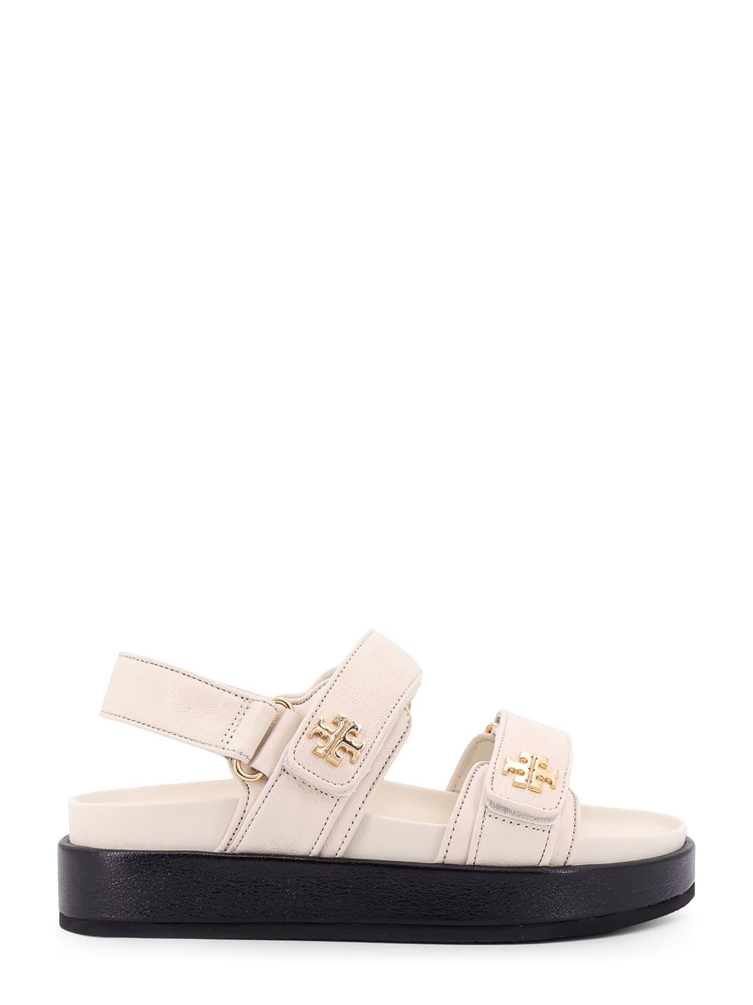 Tory Burch Kira Low Leather Sandals In Pink
