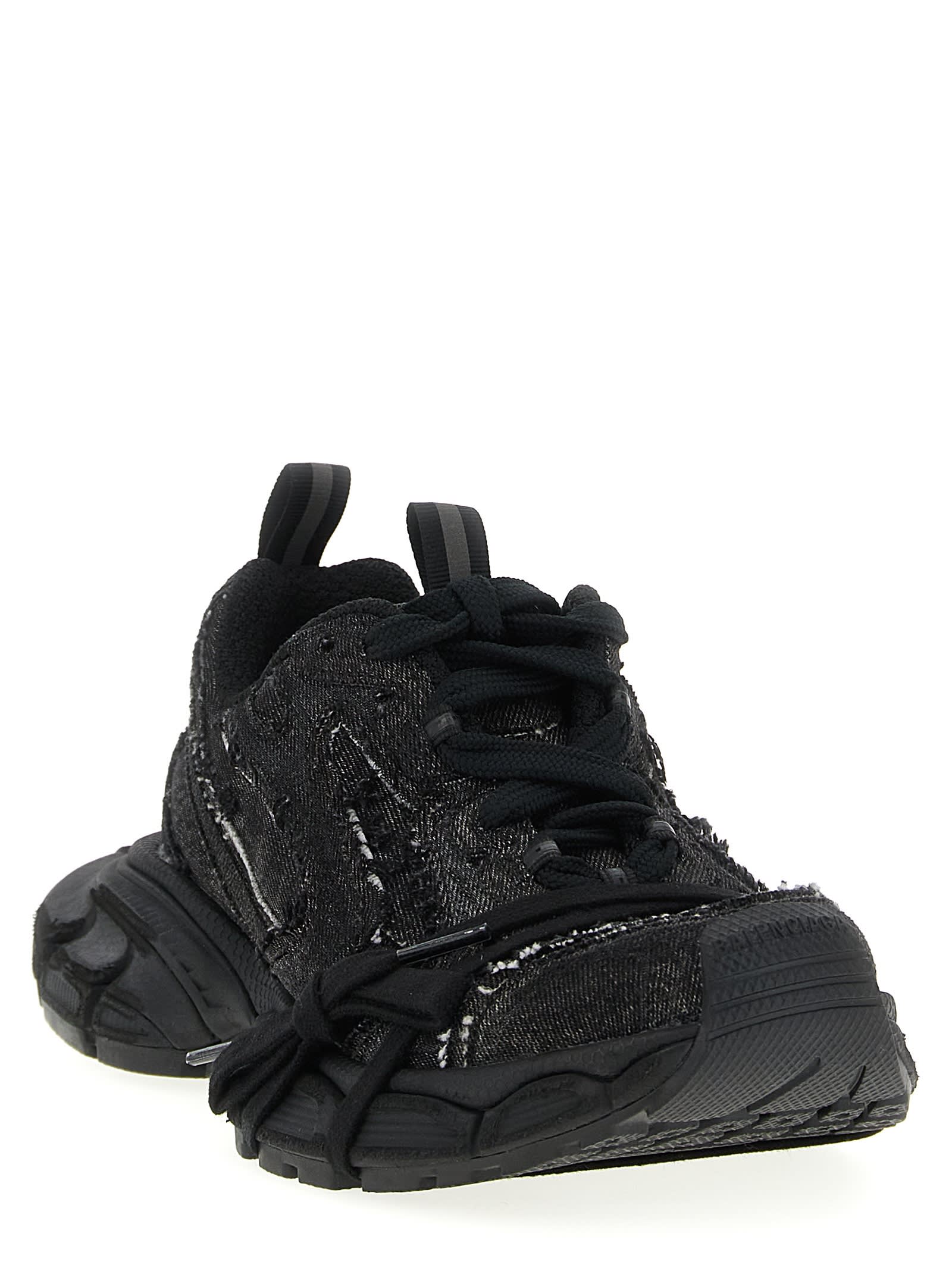Balenciaga Embossed 3xl Sneakers In Black