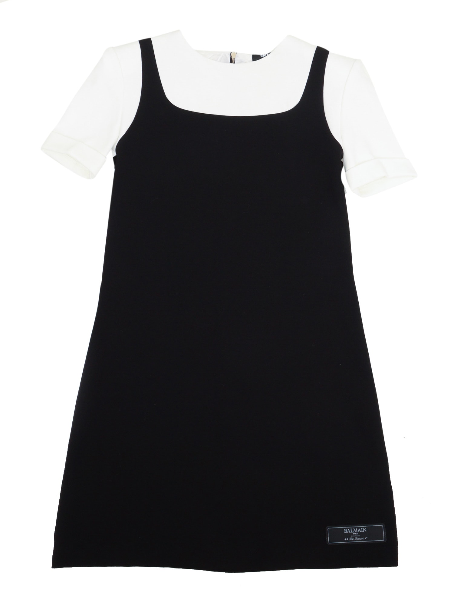 Balmain Paris Kids Dress In Black