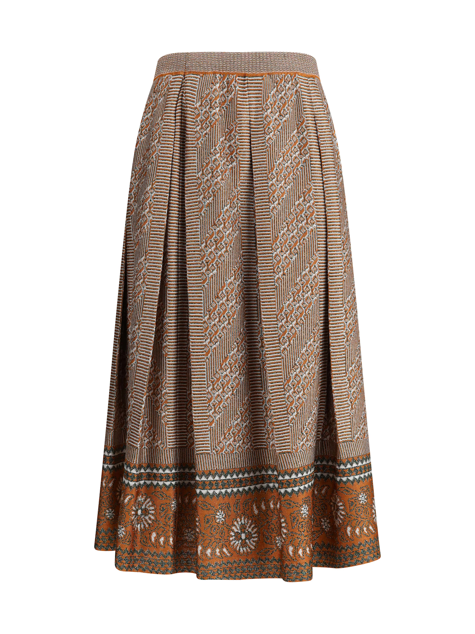 Knit Lurex Midi Skirt