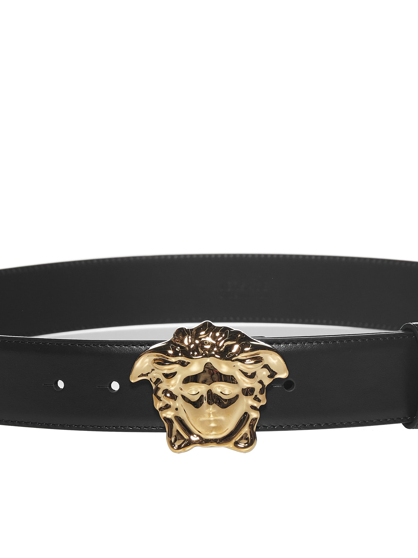 Versace Belt In Nero/oro | ModeSens