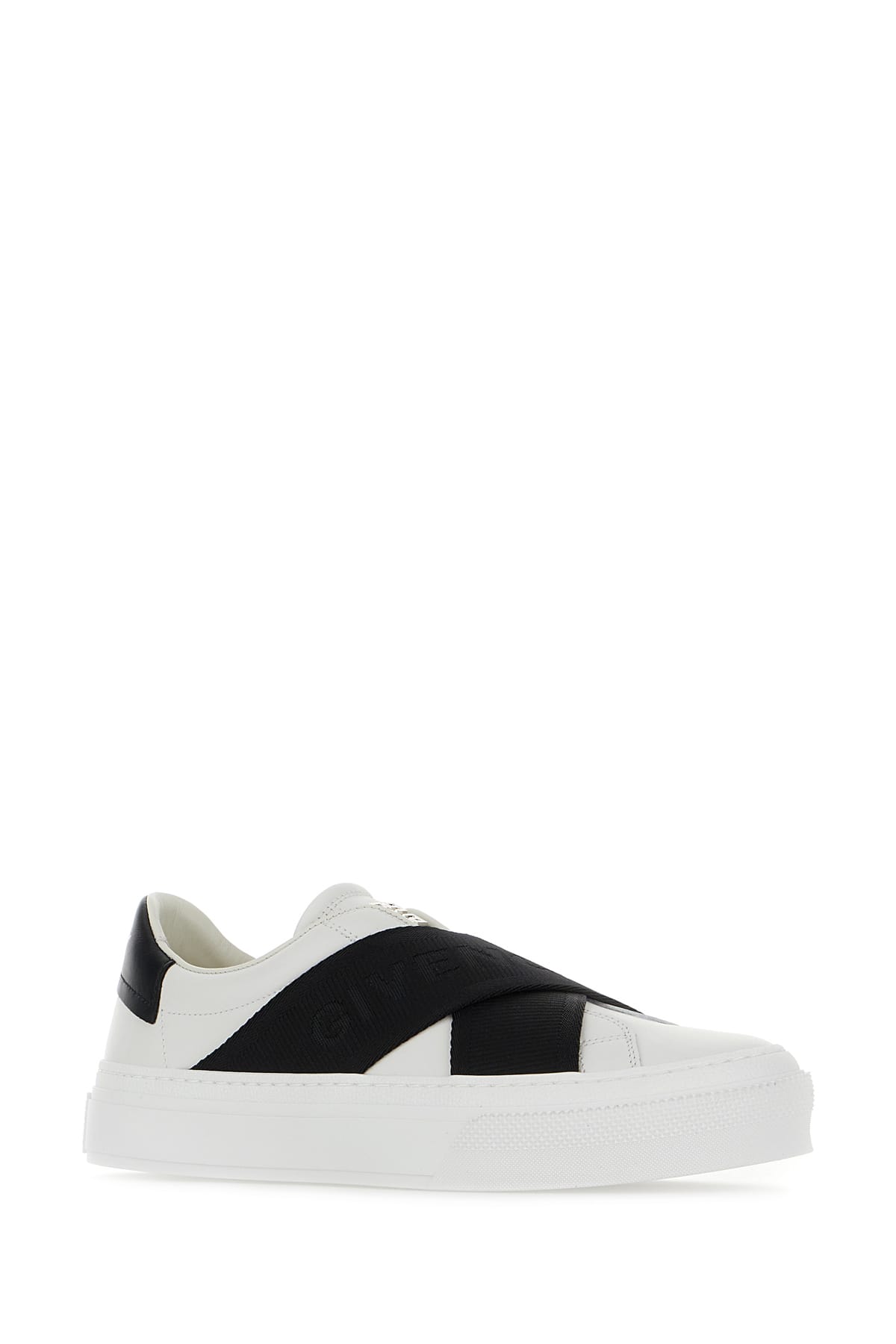 Shop Givenchy White Leather City Sport Sneakers In 116