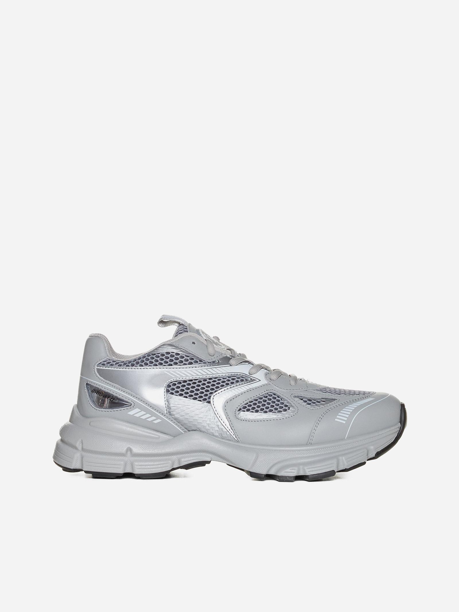 Axel Arigato Marathon Runner Leather And Mesh Trainers In White