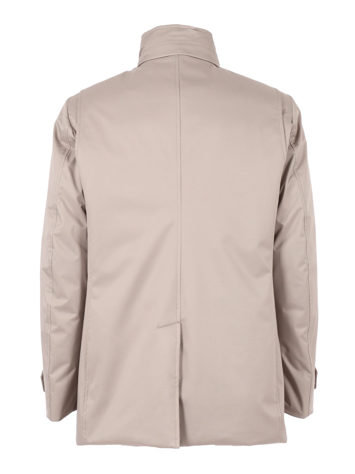 Moorer Buttoned Single-breasted Padded Jacket In Pink