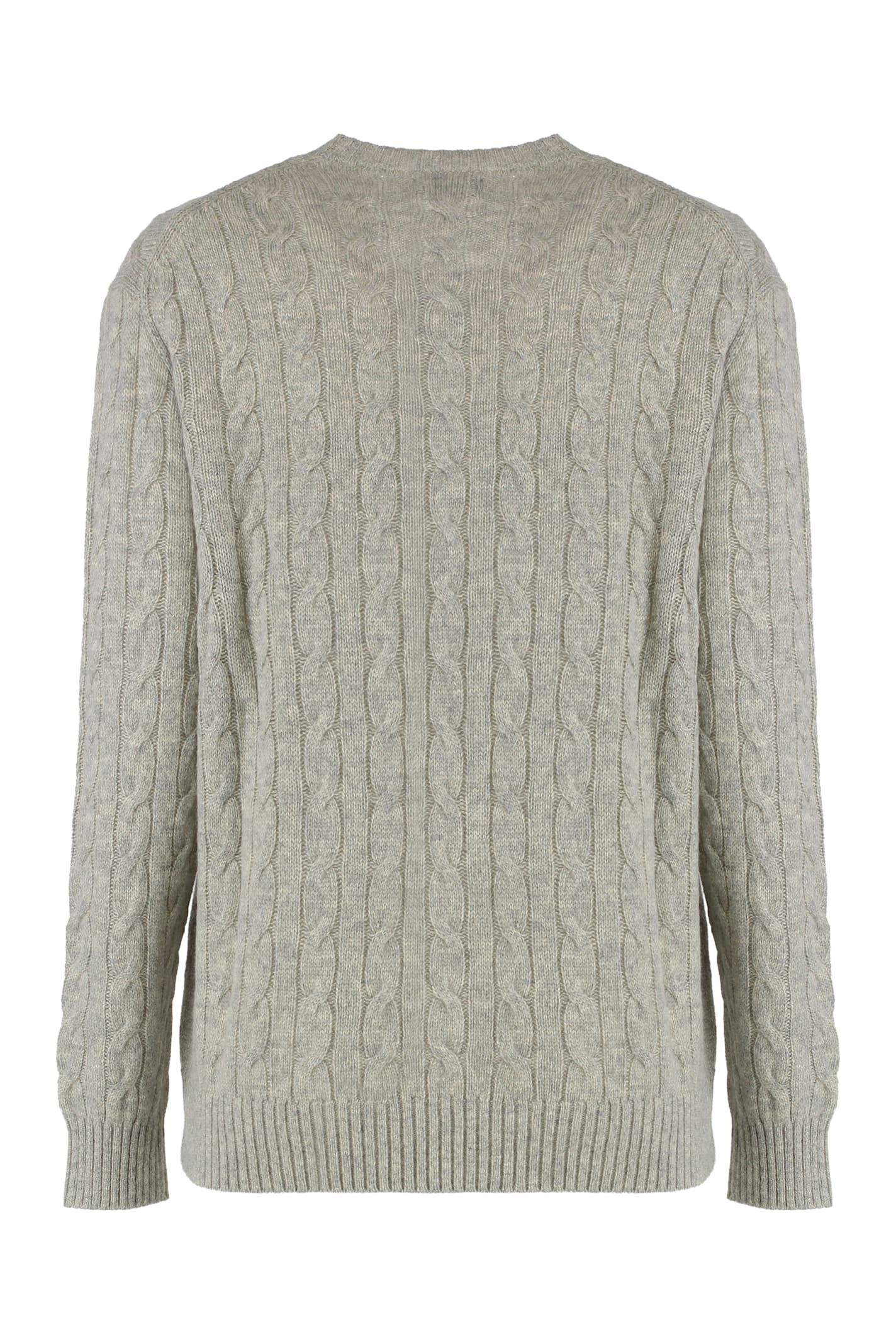 Polo Ralph Lauren Sweater In Cable Knit In Gray