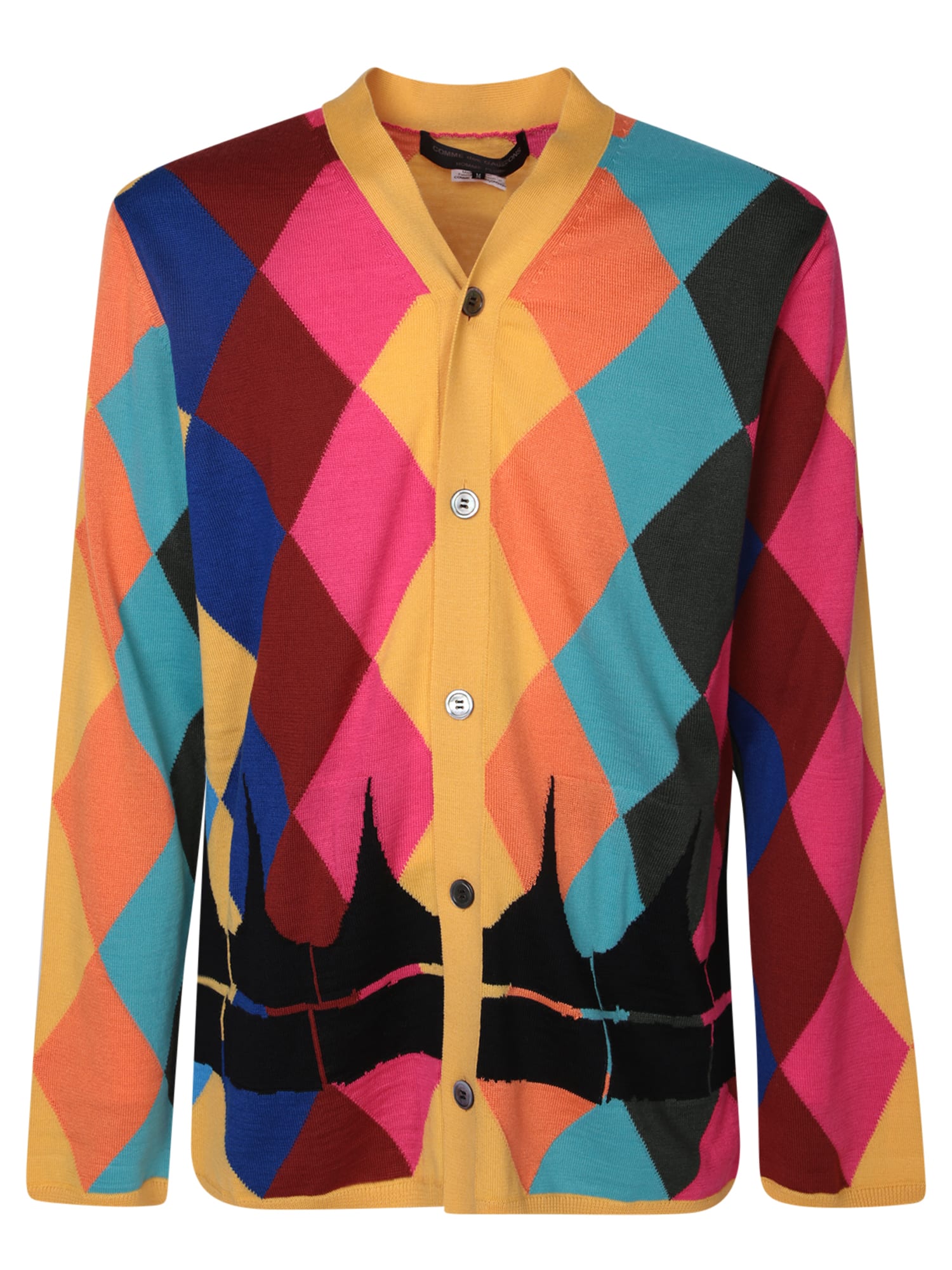 Multicolor Diamond Cardigan