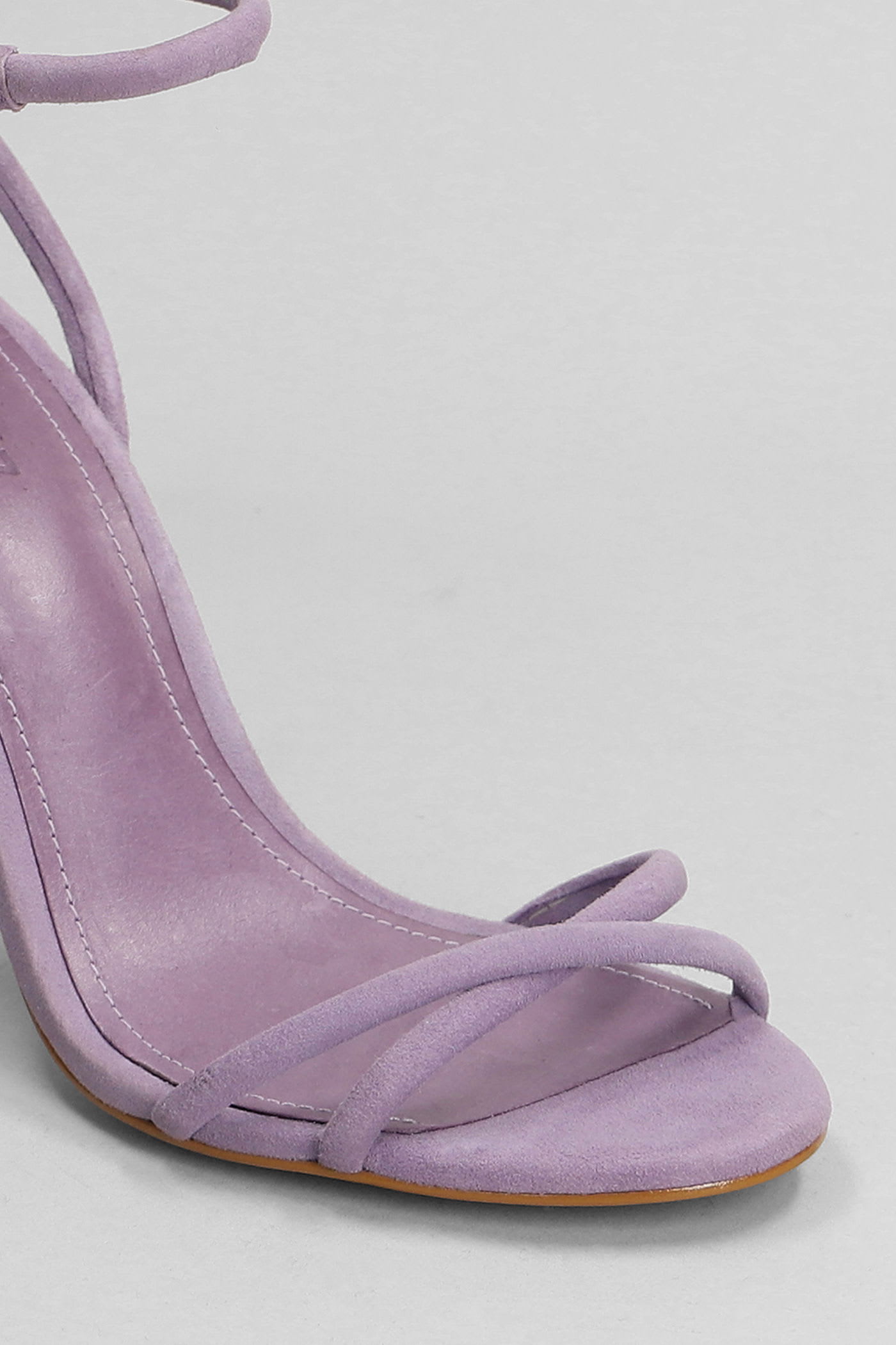 Shop Schutz Sandals In Viola Suede