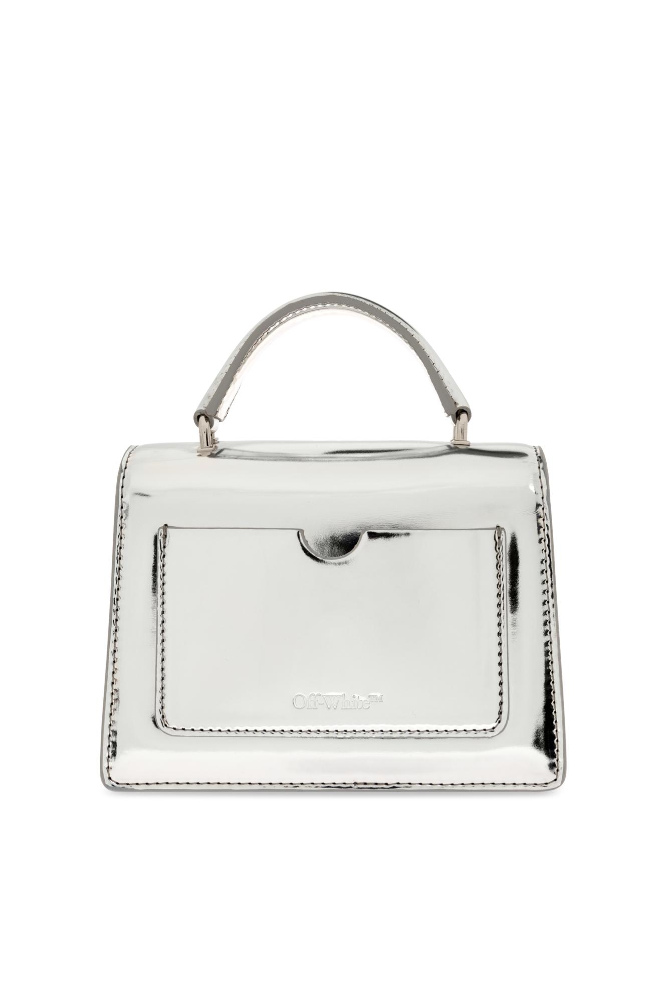 Shop Off-white Shoulder Bag Jitney In Silver