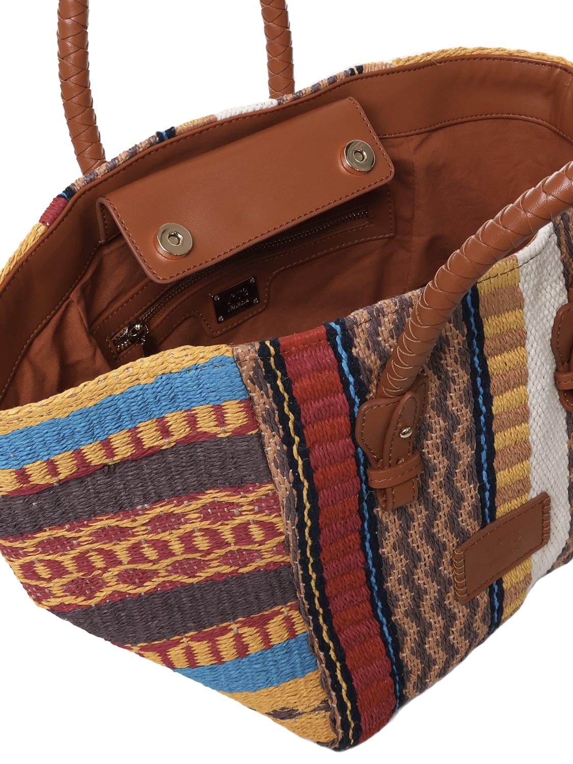 V73 Parrot Bag In Canvas In Multicolour