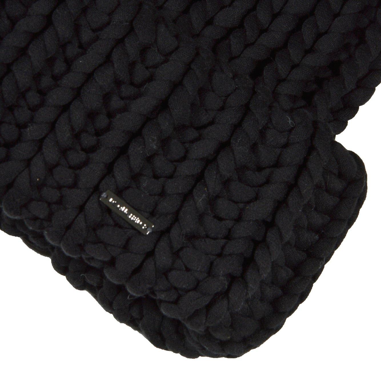 Shop Dsquared2 Logo-plaque Ribbed-knitted Beanie Hat In Nero