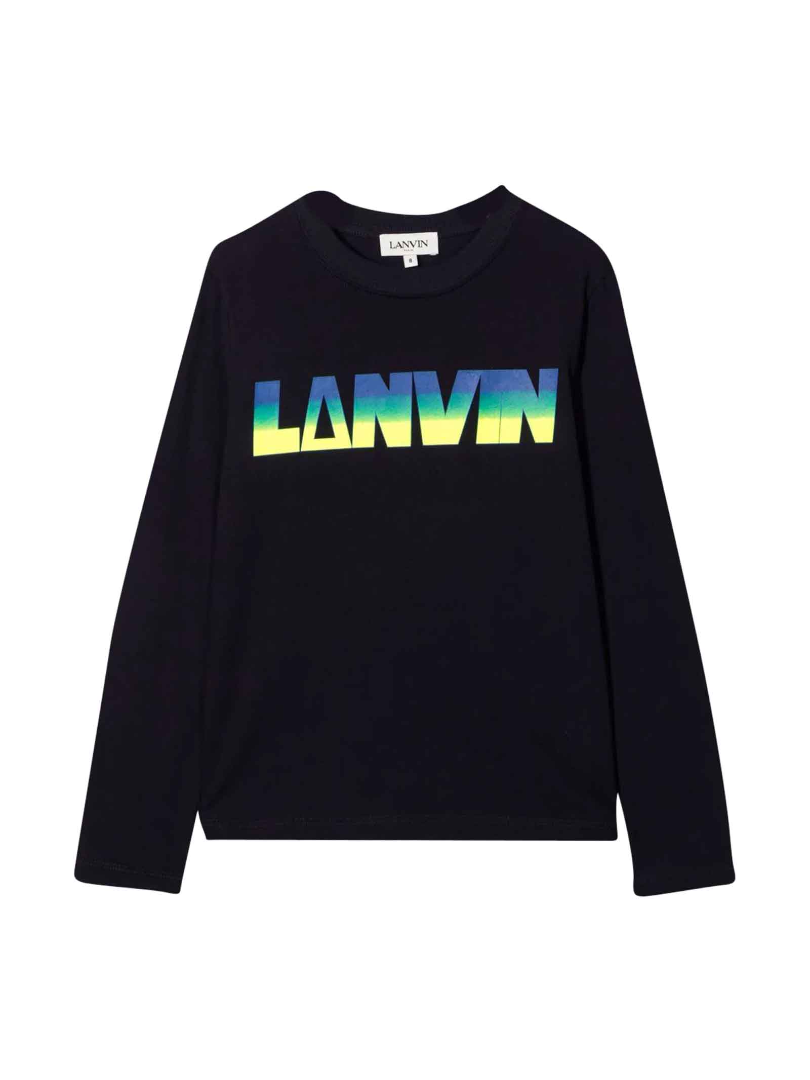 Lanvin Teen Blue Sweatshirt