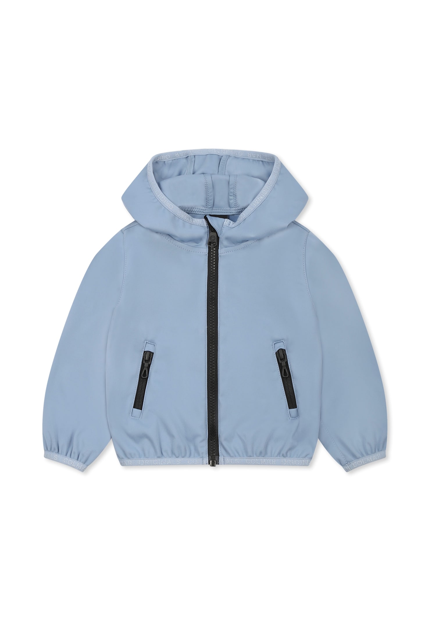 Colmar Light Blue Windbreaker Jacket For Baby Boy In Light Blue