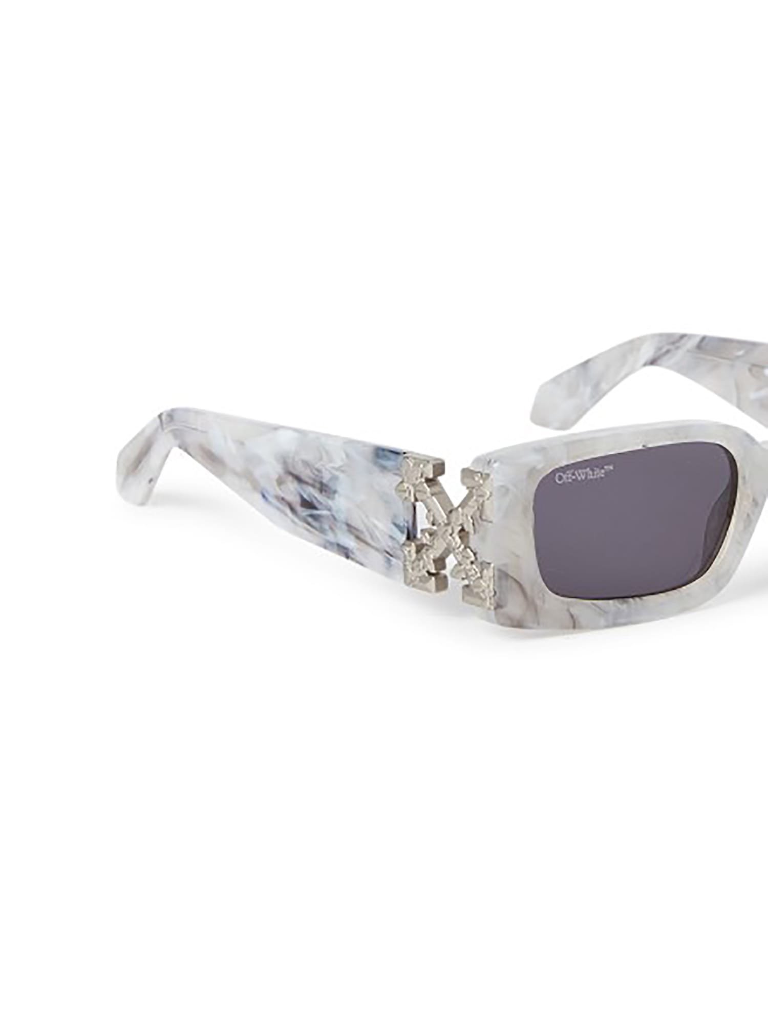 Shop Off-white Oeri098 Roma Sunglasses In Marble