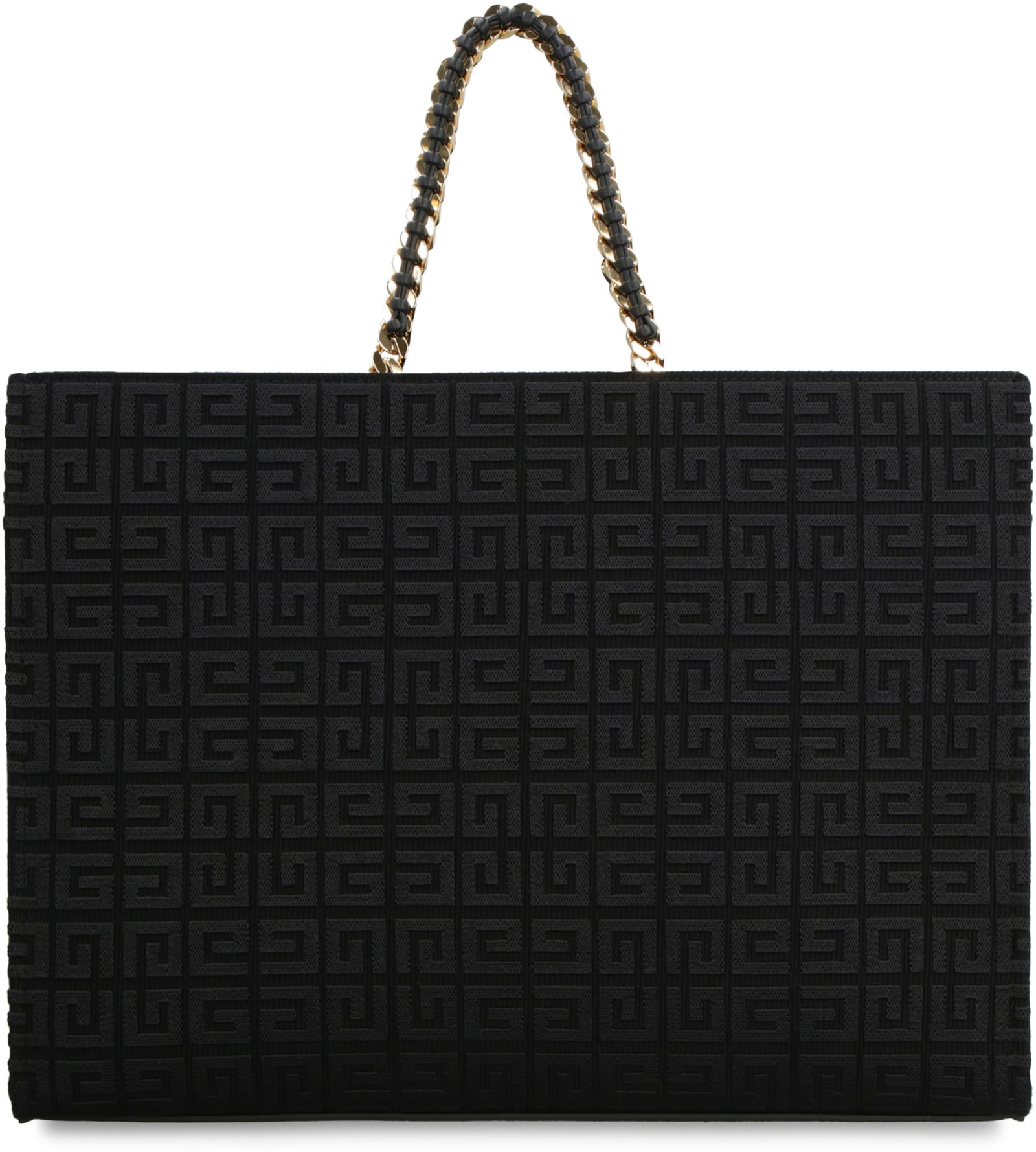 Shop Givenchy G All Over Logo Canvas Tote In Black