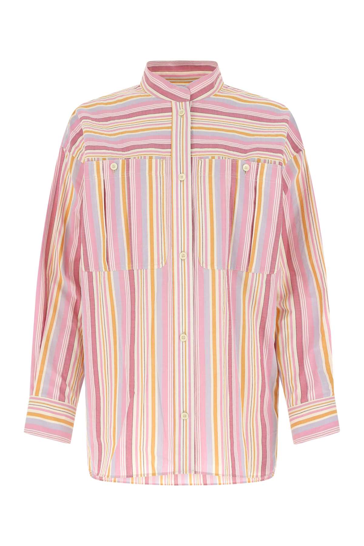 Marant Étoile Embroidered Cotton Taylor Oversize Shirt