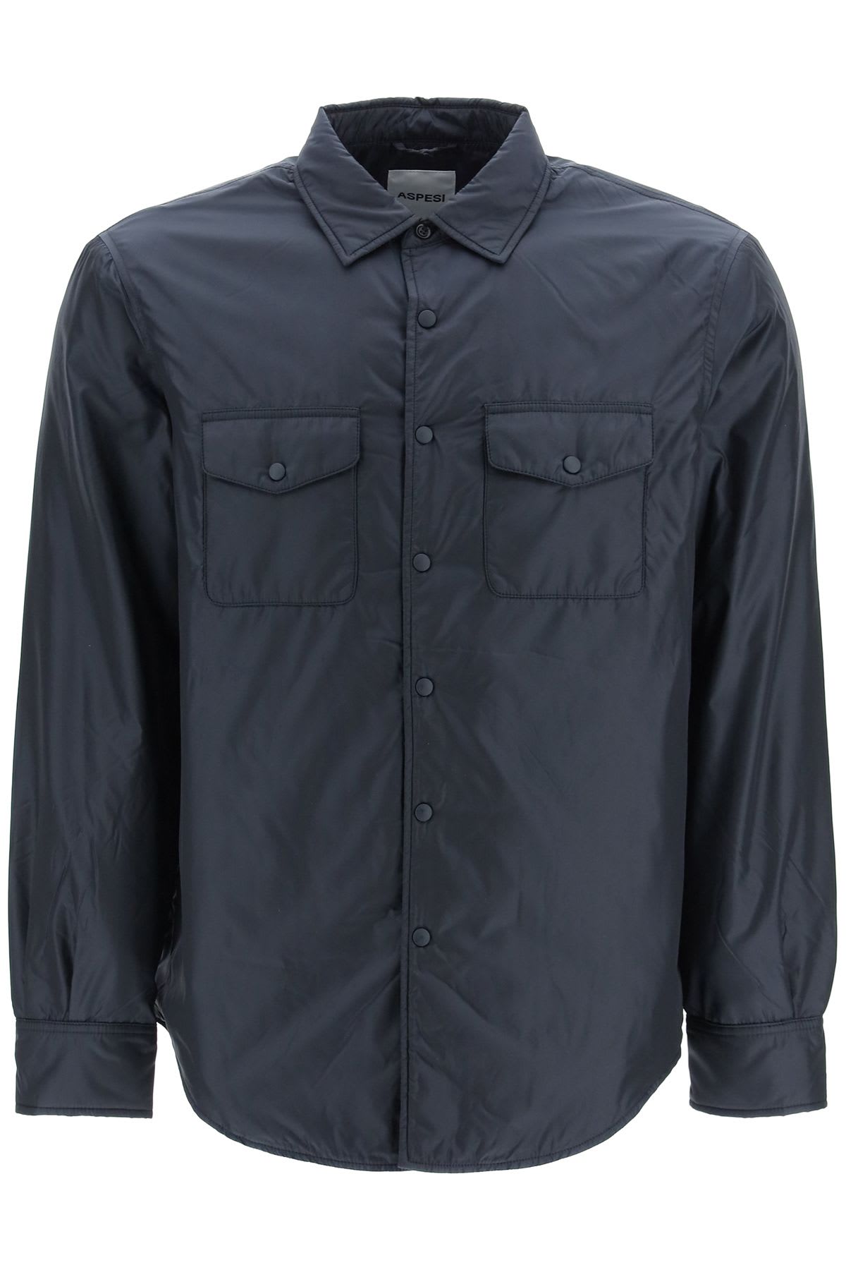 Shop Aspesi 13 Piu Shirt Jacket In Navy