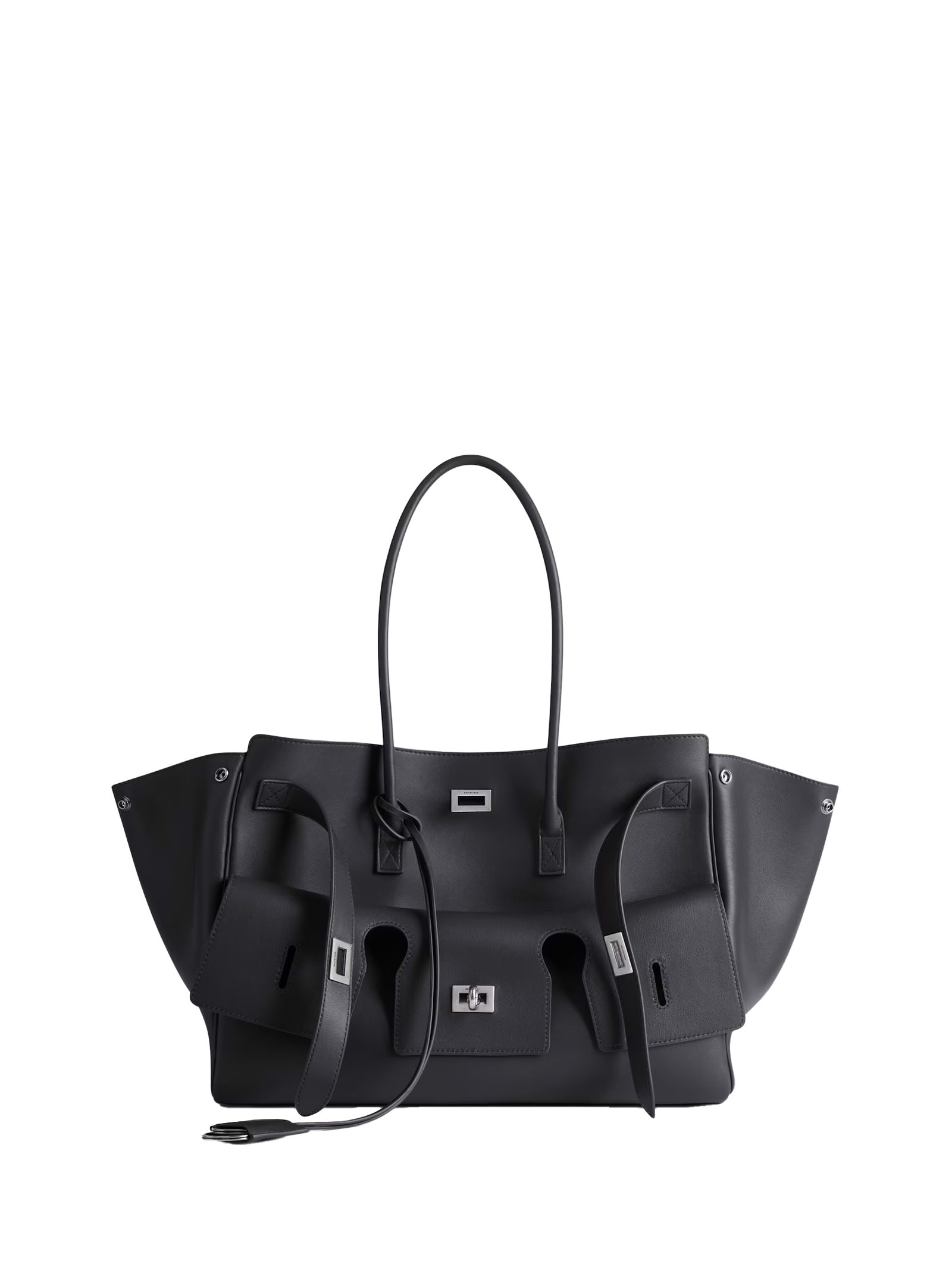 Balenciaga Bel Air Medium Shoulder Bag In Black