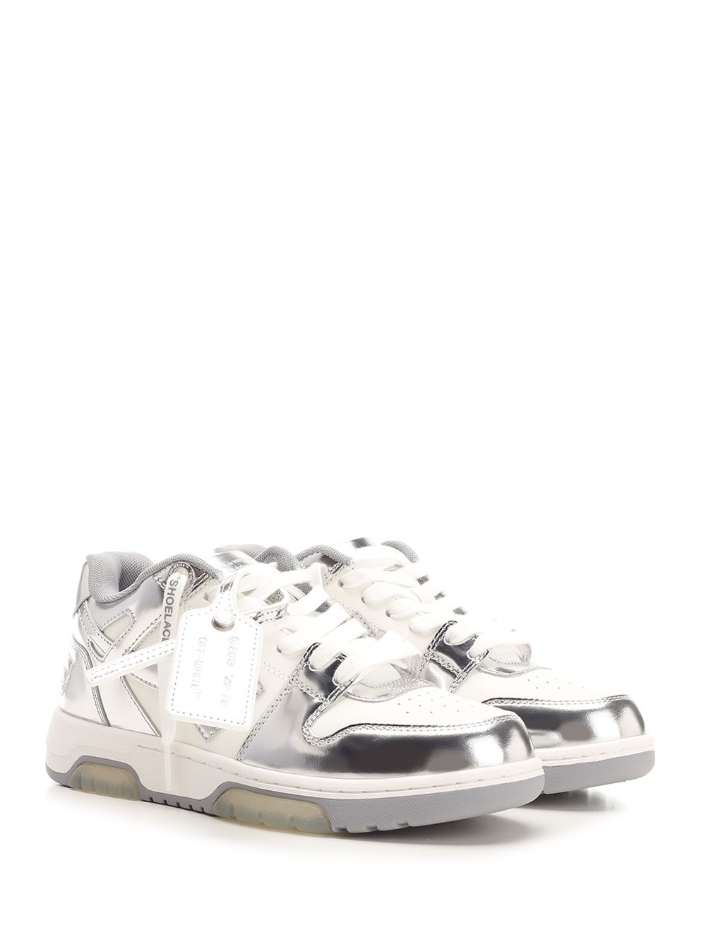 Shop Off-white Out Of Office Sneakers In Silver