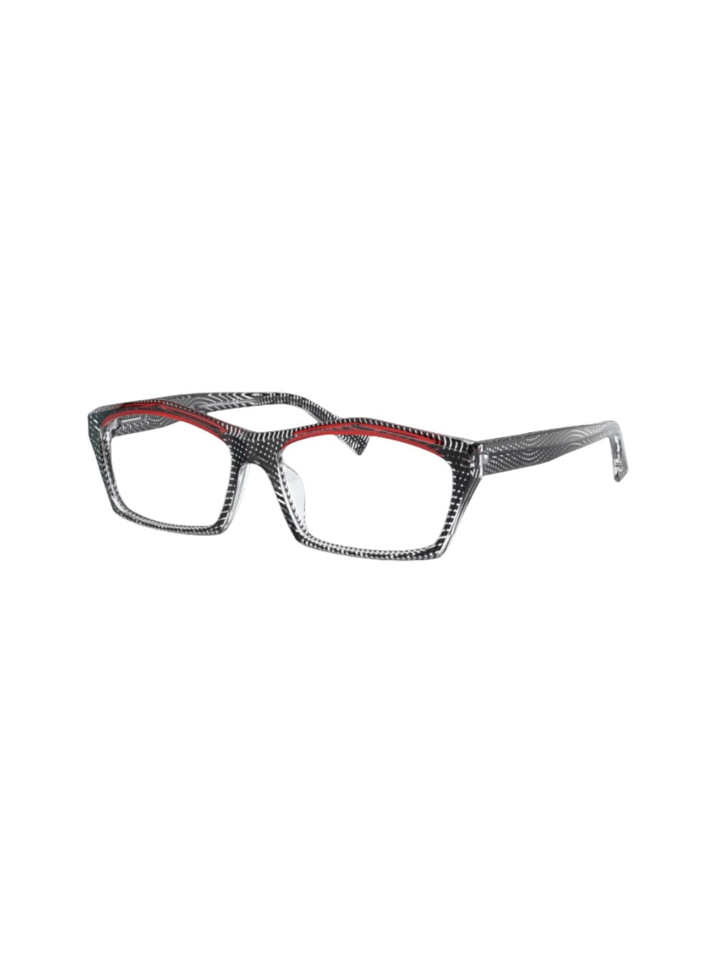 Shop Alain Mikli Erwan - 3127 - Crystal Black/ Red Glasses