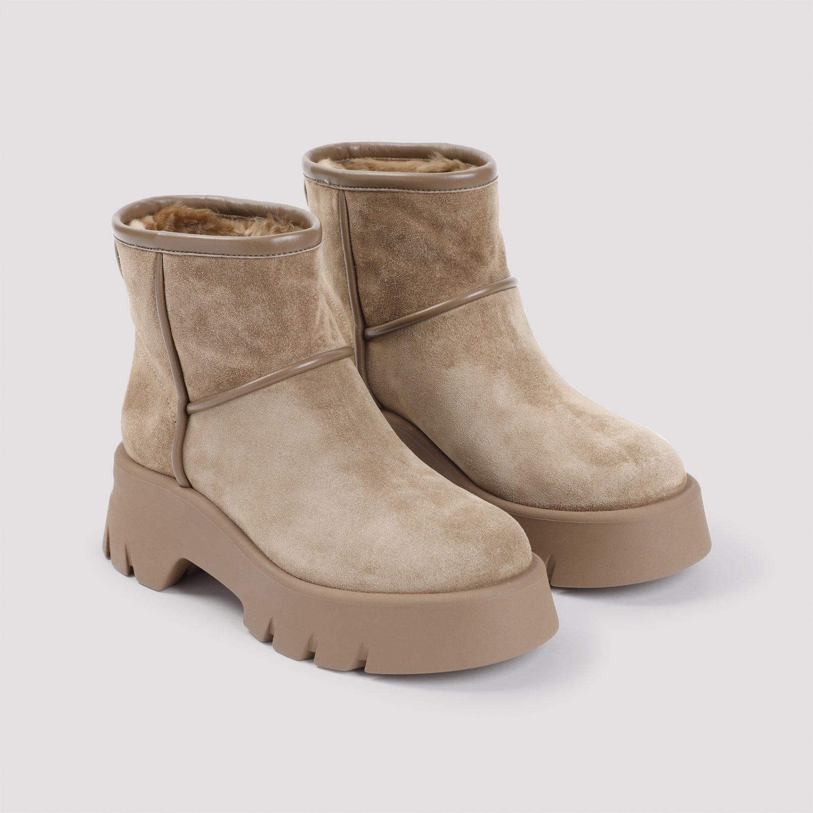 Shop Gianvito Rossi Stormy Bootie In Cmcc Camel