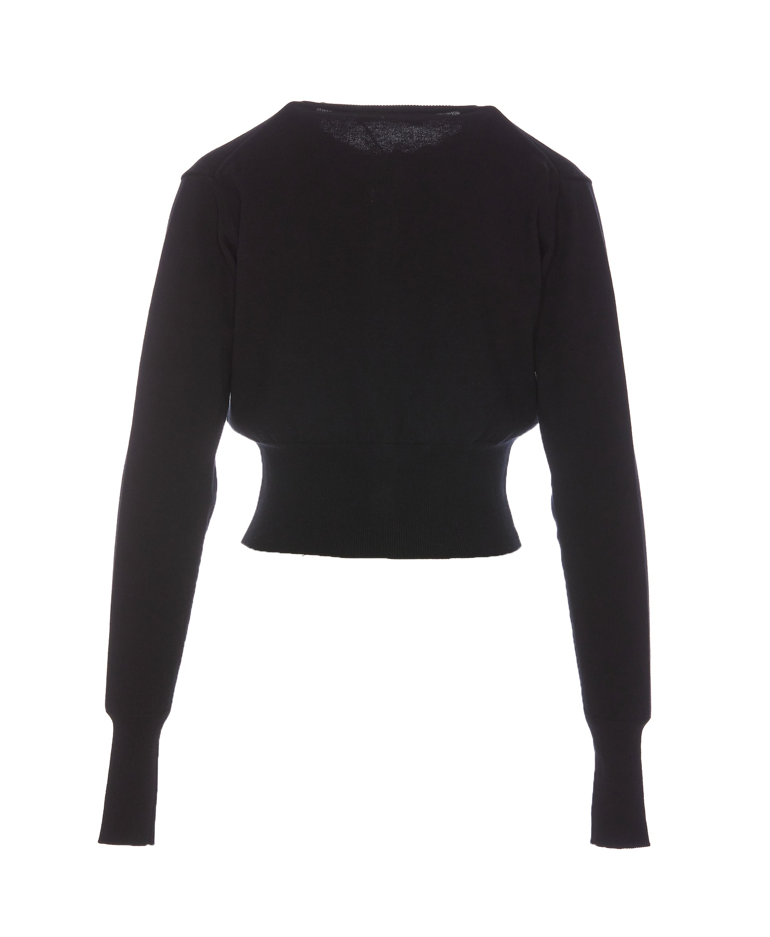 Shop Vivienne Westwood Bea Cropped Cardigan In Black