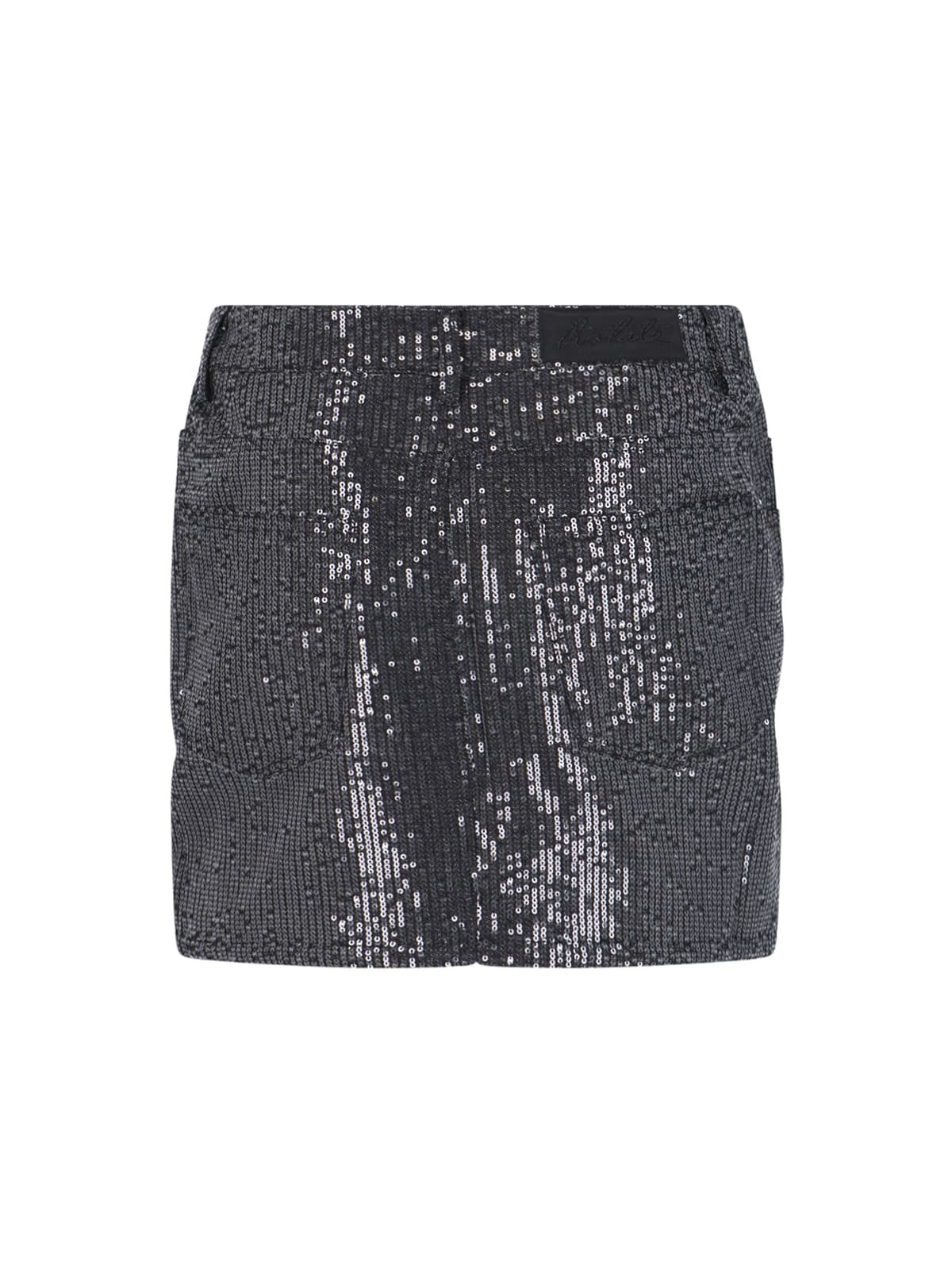 Shop Rotate Birger Christensen Sequin Mini Skirt In Black