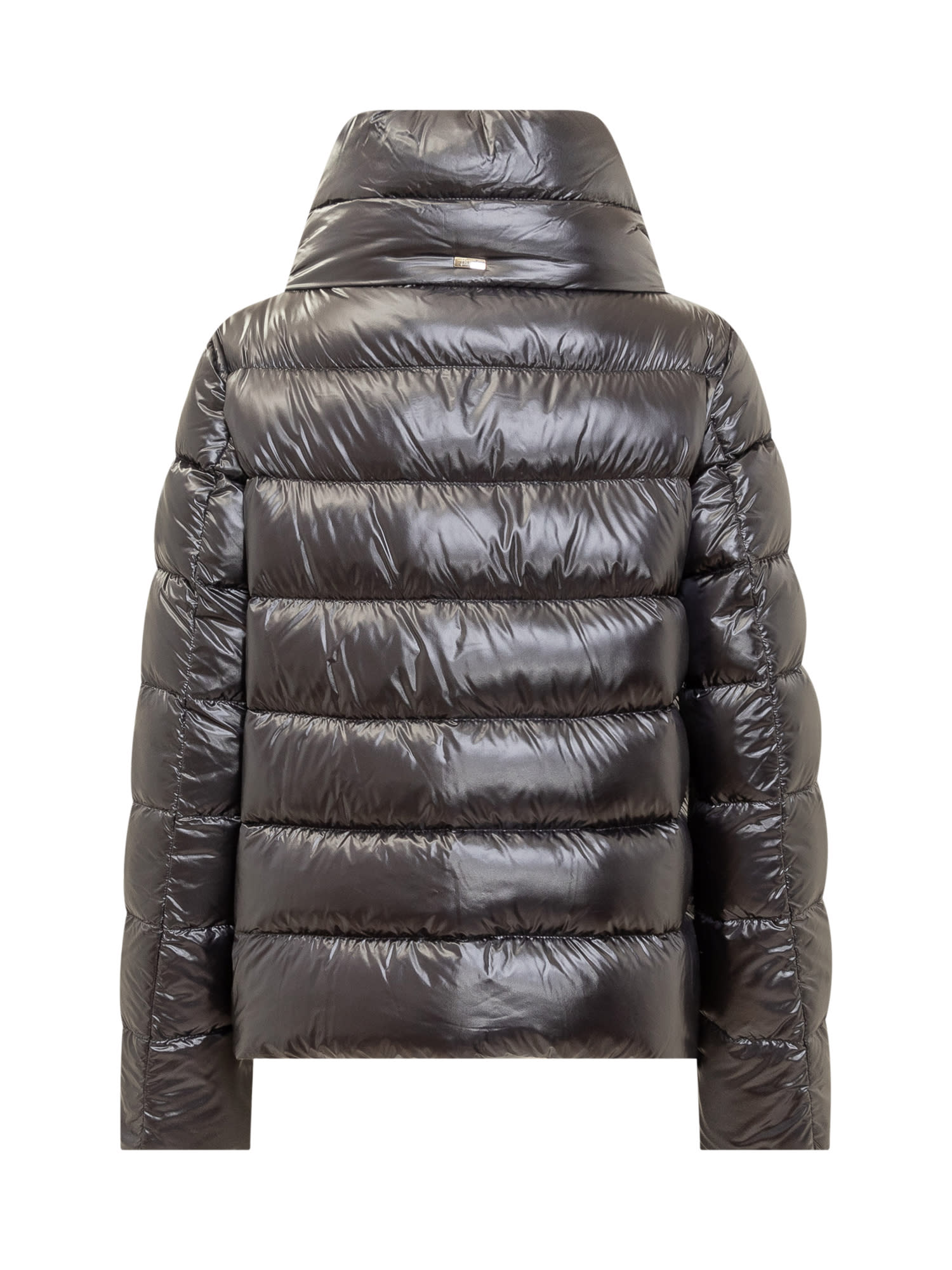 Herno Cappa Down Jacket In Nero