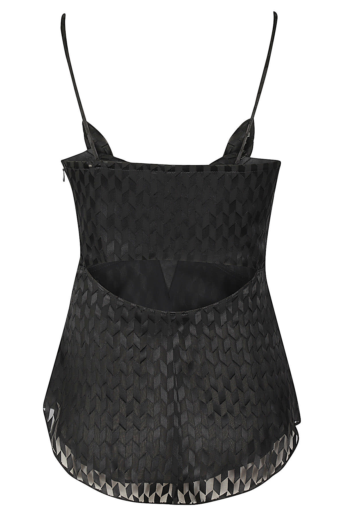 Isabel Marant Kalisia Sheer Geometric-decorated Top With Puff Neckline In Bk